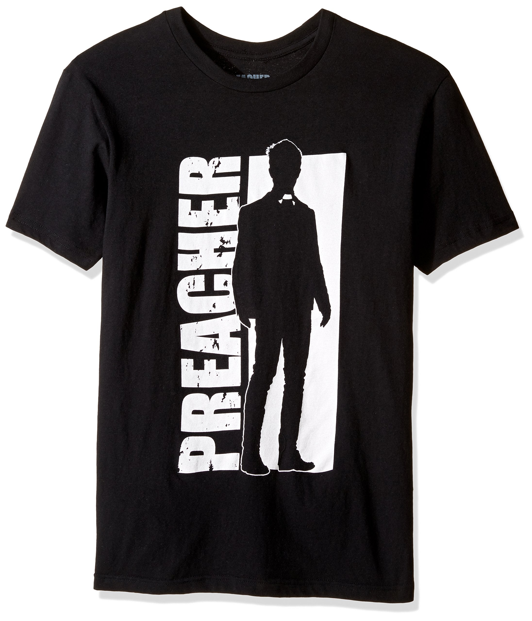 Preacher AMC Mens T-Shirt - Silhouette of Preacher Against Name Hoodie, Sweatshirt | CiraTrend.com