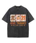 Give Thanks To The Lord Unisex Washed Christian T-shirt Style001 Hoodie, Sweatshirt | CiraTrend.com (Image 1)