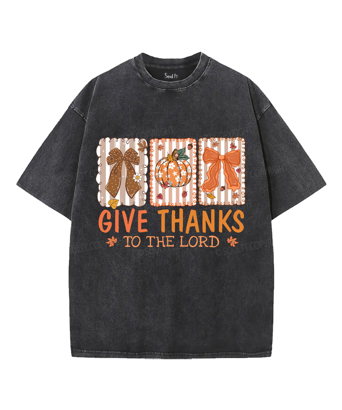 Give Thanks To The Lord Unisex Washed Christian T-shirt Style001 Hoodie, Sweatshirt | CiraTrend.com (Image 1)