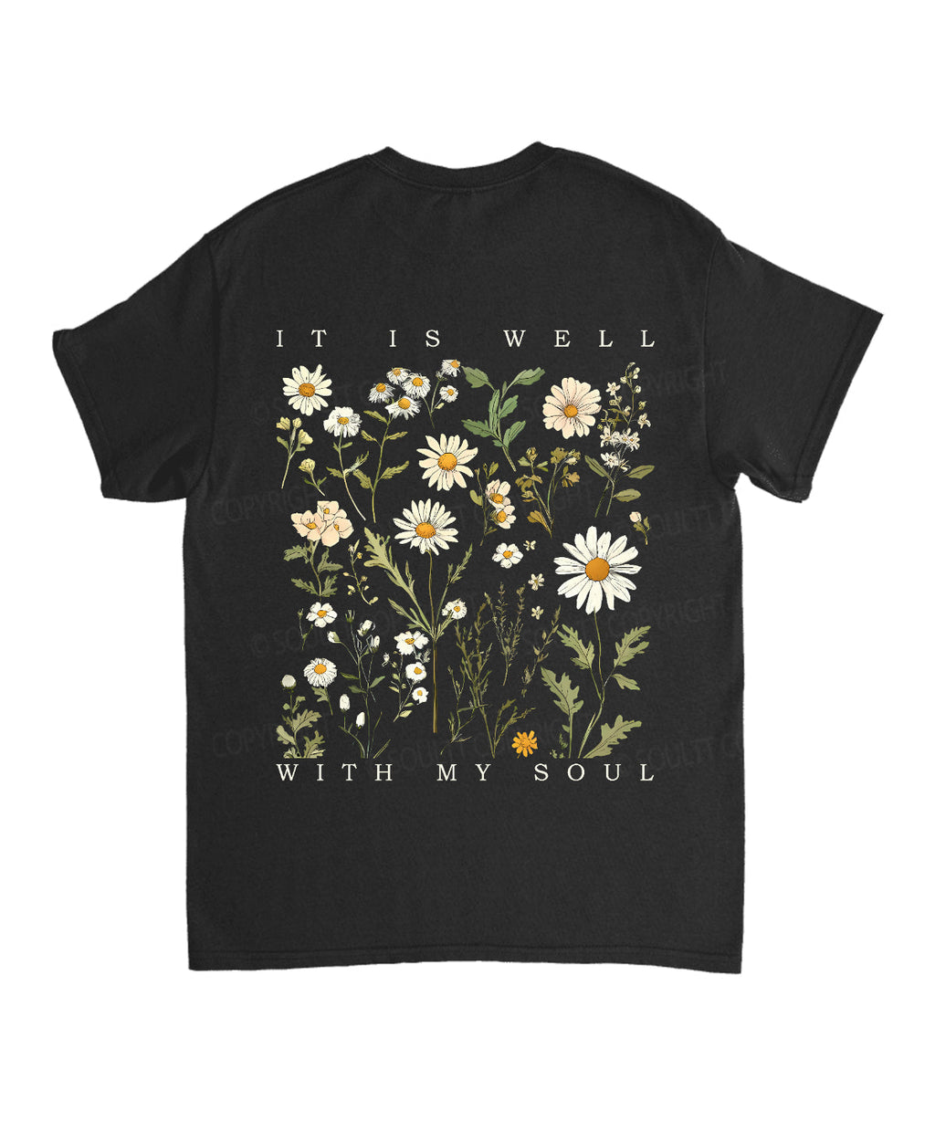 It Is Well With My Soul Double Sided Unisex Cotton Christian T-Shirt Hoodie, Sweatshirt | CiraTrend.com (Image 5)