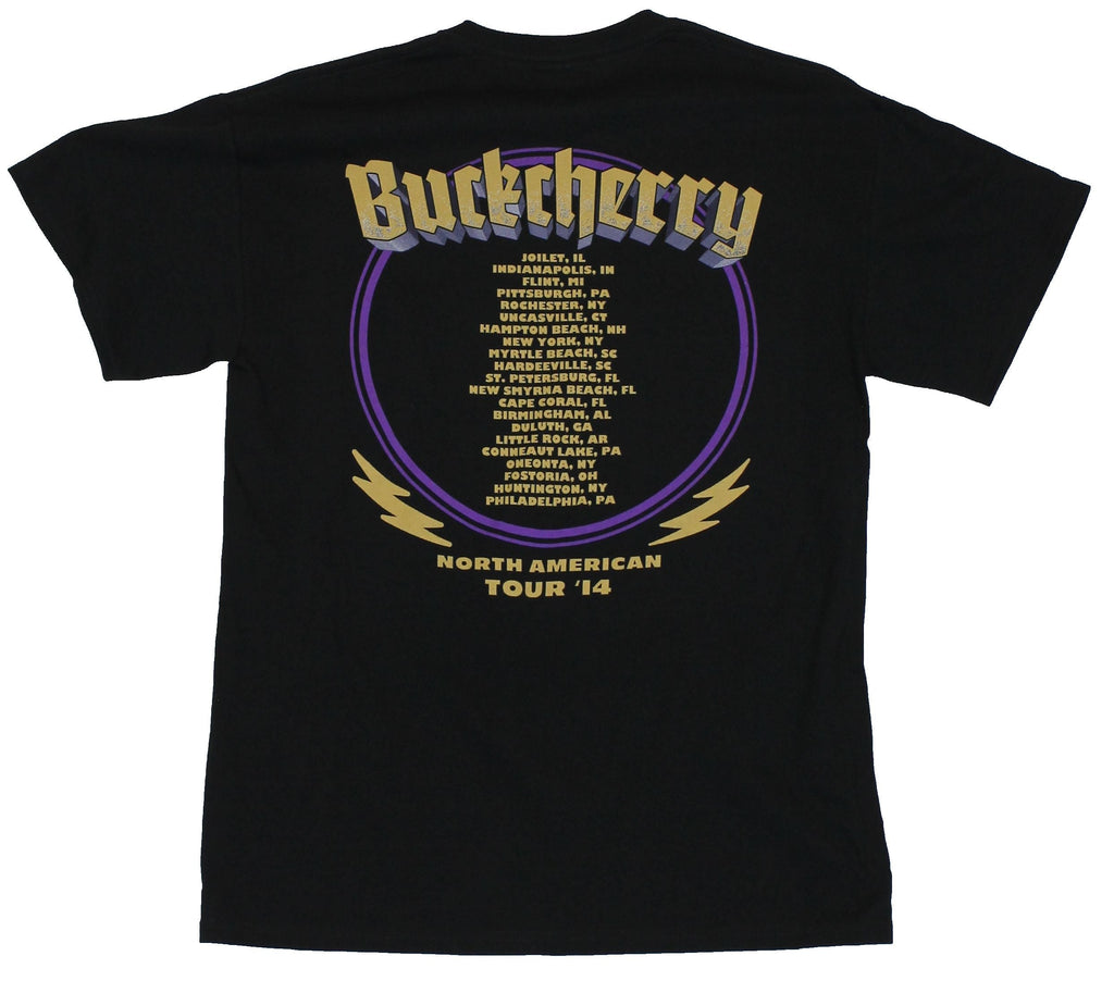 Buckcherry  Mens T-Shirt - 2014 North American Tour Circle Image Hoodie, Sweatshirt | CiraTrend.com (Image 2)