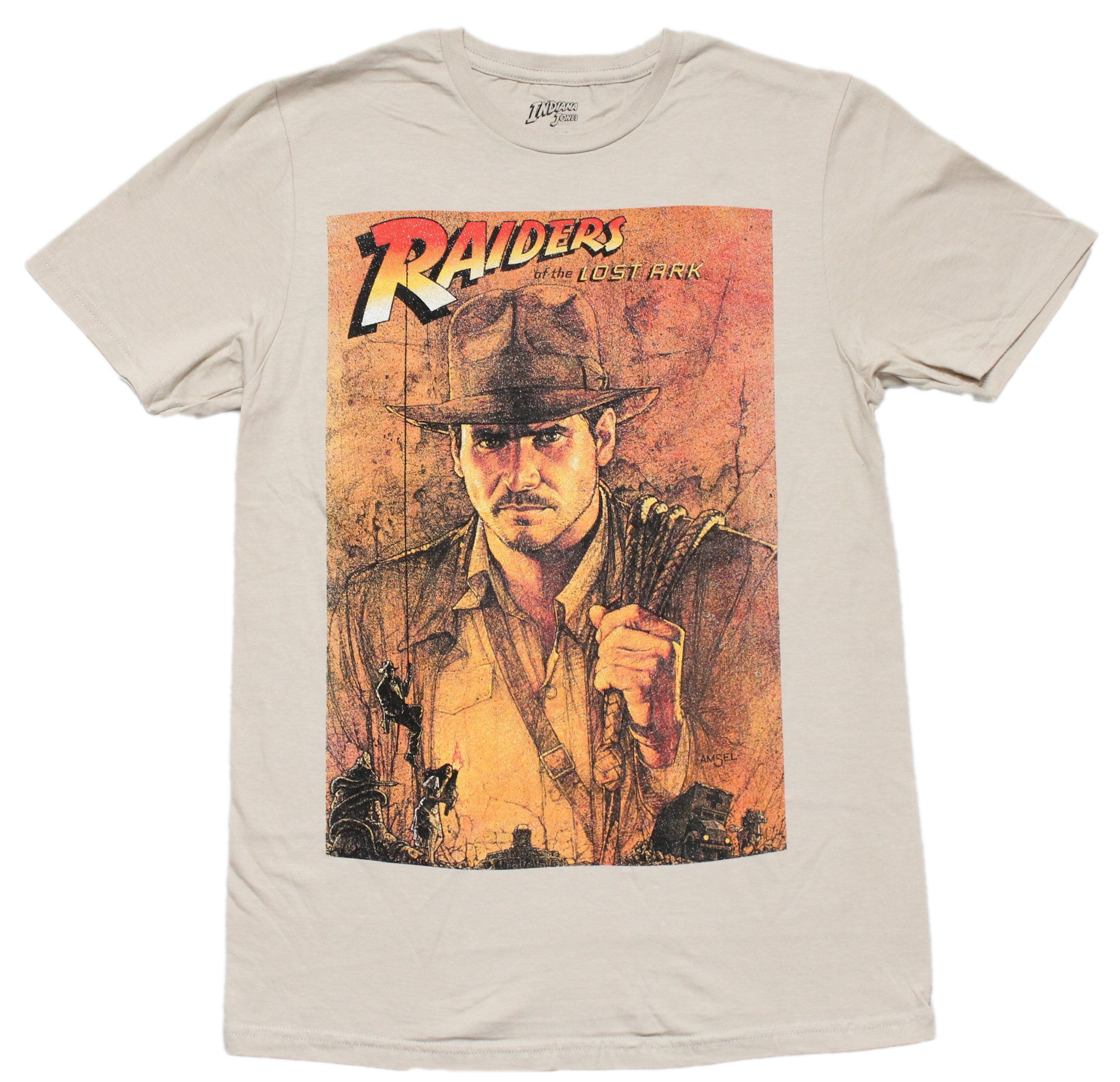 Indiana Jones  Mens T-shirt - Raiders of the Lost Ark Distressed Movie Poster Hoodie, Sweatshirt | CiraTrend.com