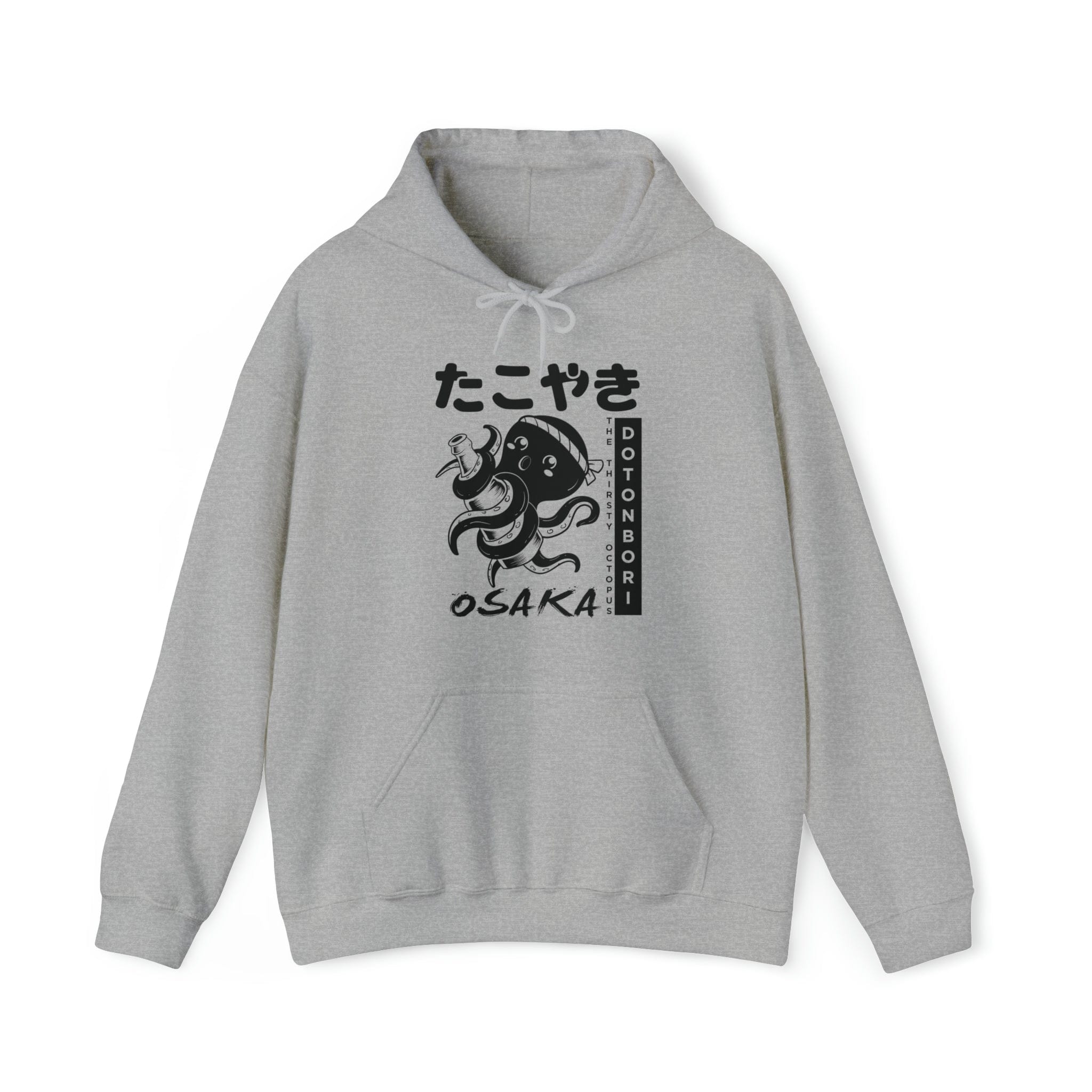 Drunken Octopus Unisex Hoodie (Front Print) T-Shirts, Sweatshirt | CiraTrend.com (Image 3)