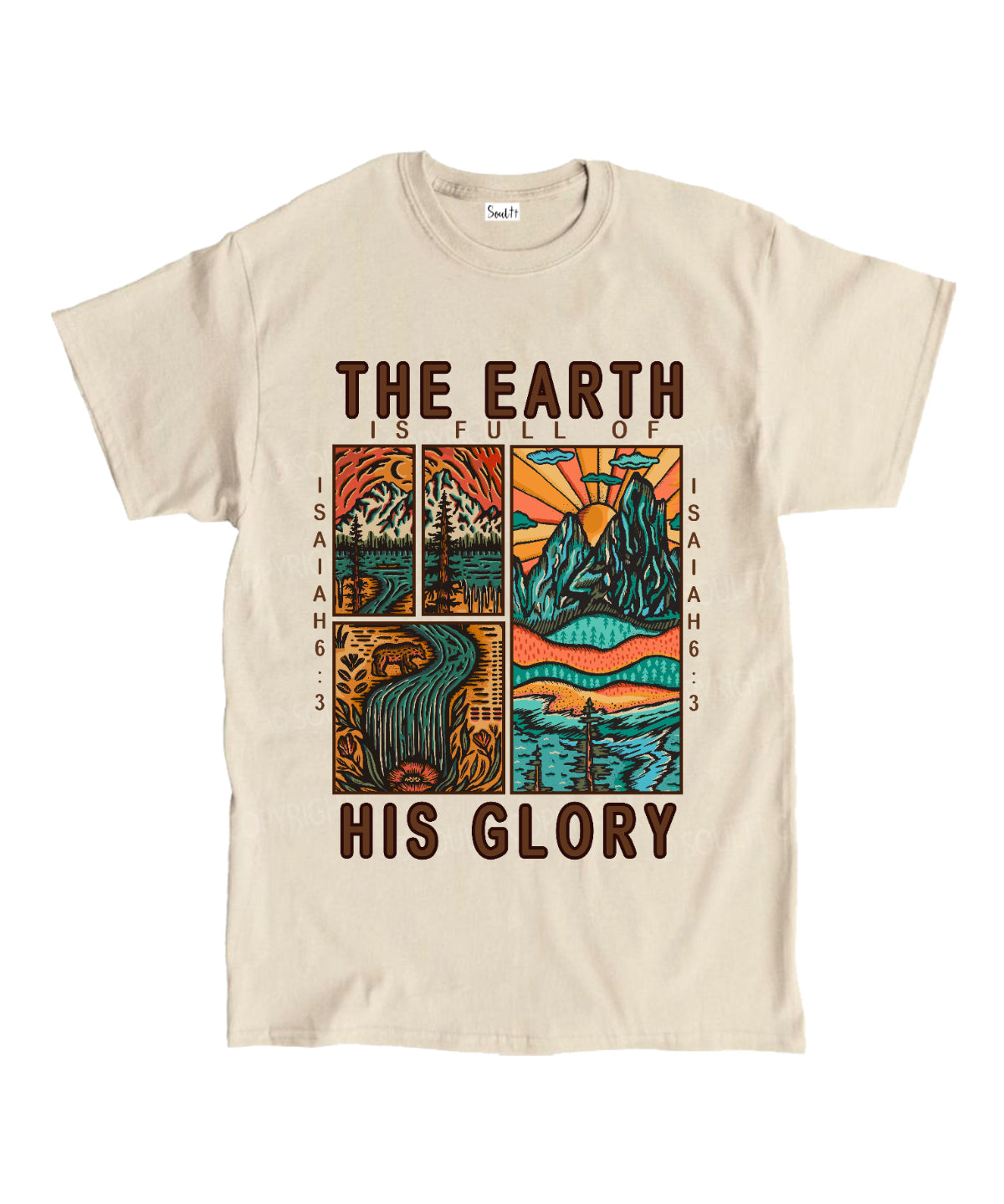 The Earth Is Full Of His Glory Unisex Cotton Christian T-Shirt Style001 Hoodie, Sweatshirt | CiraTrend.com (Image 4)
