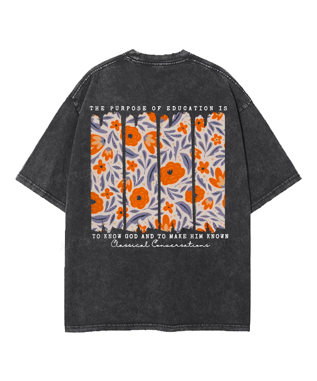 The Purpose Of Education Double Sided Unisex Washed Christian T-shirt Hoodie, Sweatshirt | CiraTrend.com (Image 4)