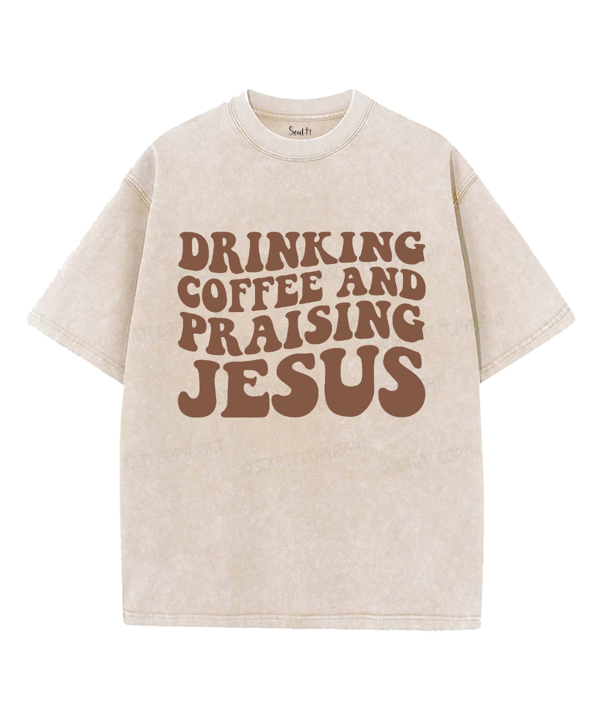 Drinking Coffee Praising Jesus Washed Christian T-Shirts, Hoodie, Sweatshirt