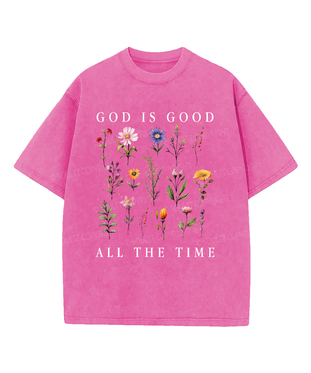 God Is Good All The Time Washed Christian T-shirt Hoodie, Sweatshirt | CiraTrend.com (Image 4)