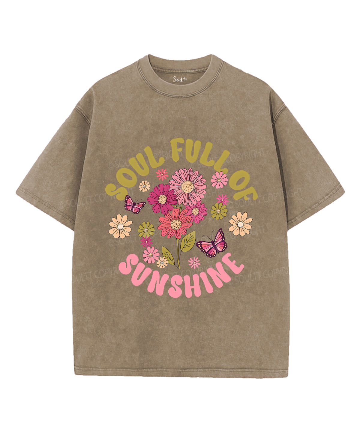 Soul Full of Sunshine Unisex Washed Christian T-shirt Hoodie, Sweatshirt | CiraTrend.com (Image 5)