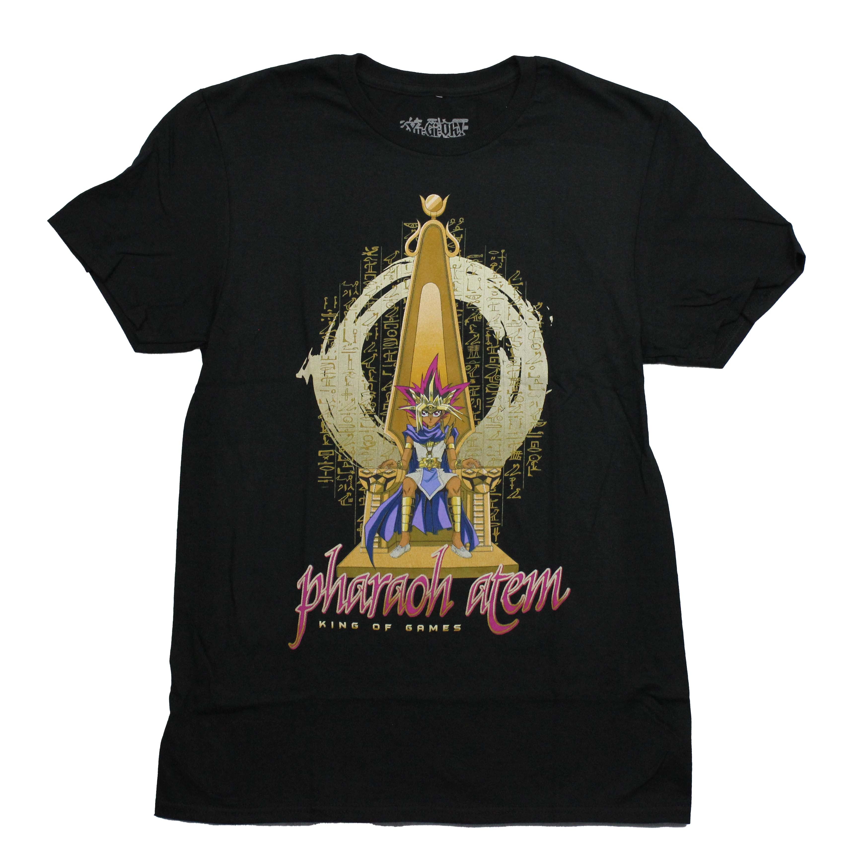 Yu-Gi-Oh Mens T-Shirt - Pharoah Atem King of Games Sitting on Throne Hoodie, Sweatshirt | CiraTrend.com