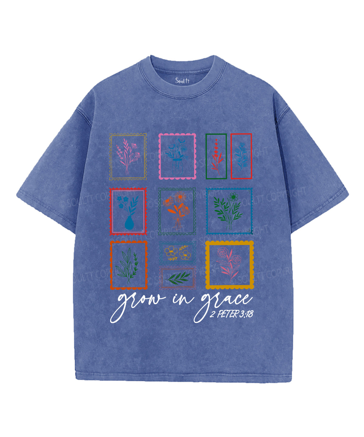 Grow Grace Washed Christian Style004 T-Shirts, Hoodie, Sweatshirt