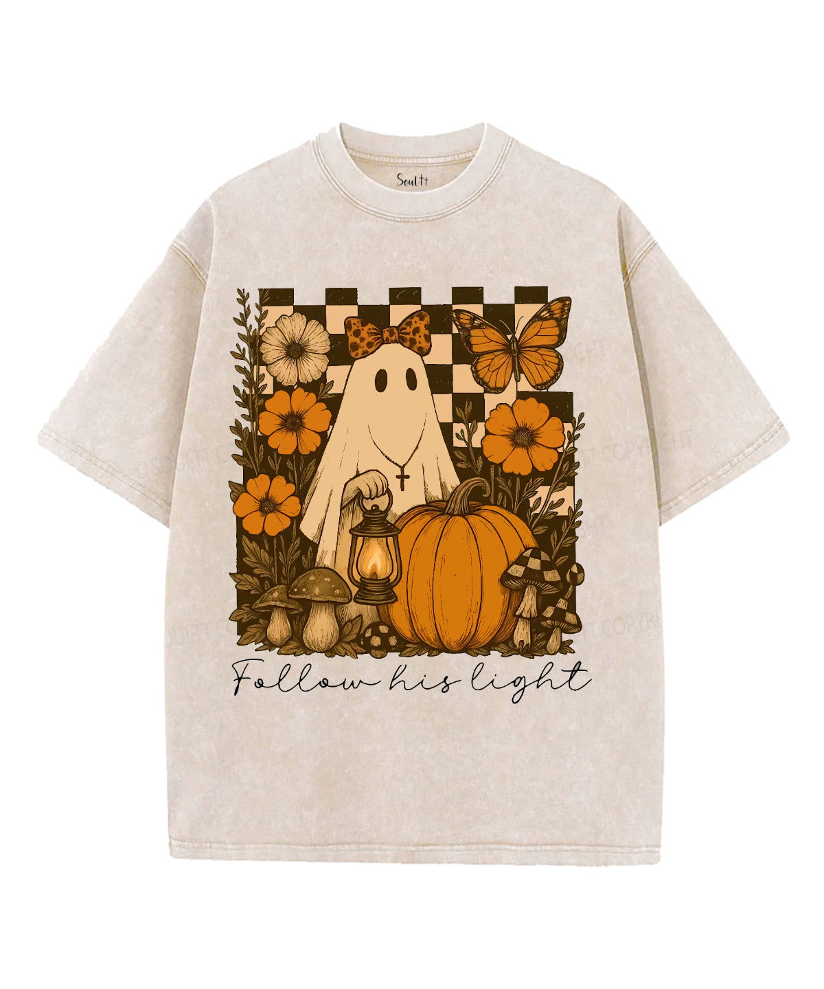 Halloween Jesus Unisex Washed Christian T-shirt Style002 Hoodie, Sweatshirt | CiraTrend.com (Image 2)