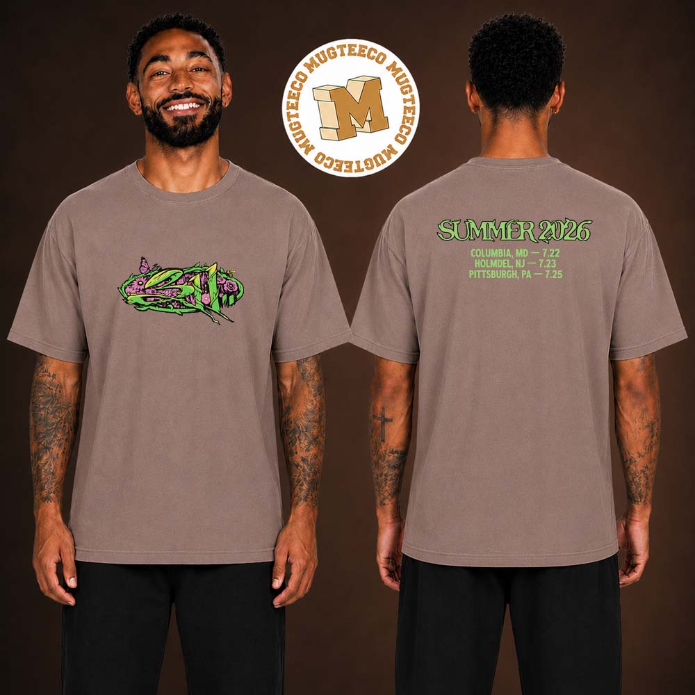 311 Band Summer Tour 2026 Earth Brown Two Sided Unisex T Shirt
