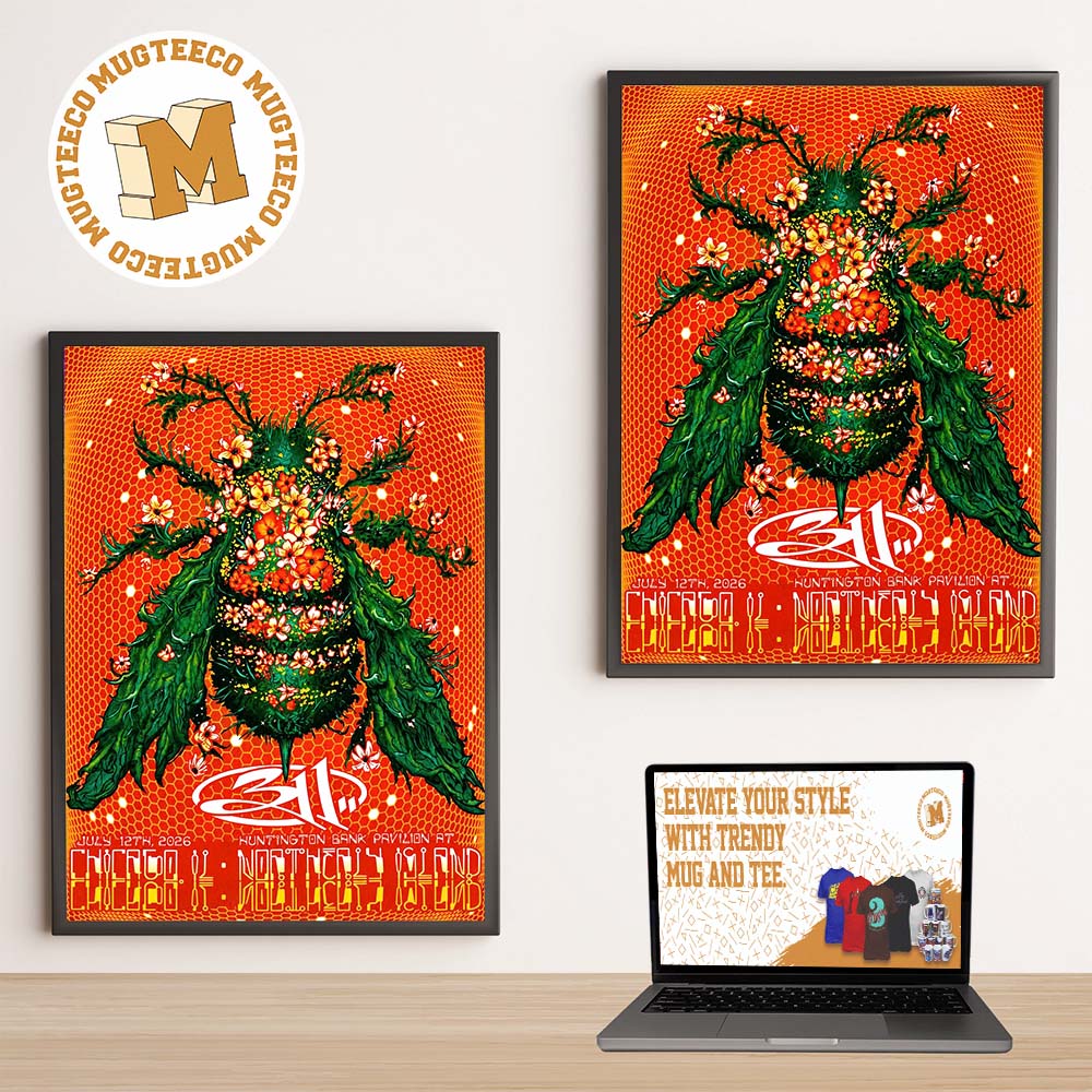 311 Chicago 2026 Event Poster At Huntington Bank Pavilion Northerly Island On July 12 2026 Home Decor Canvas