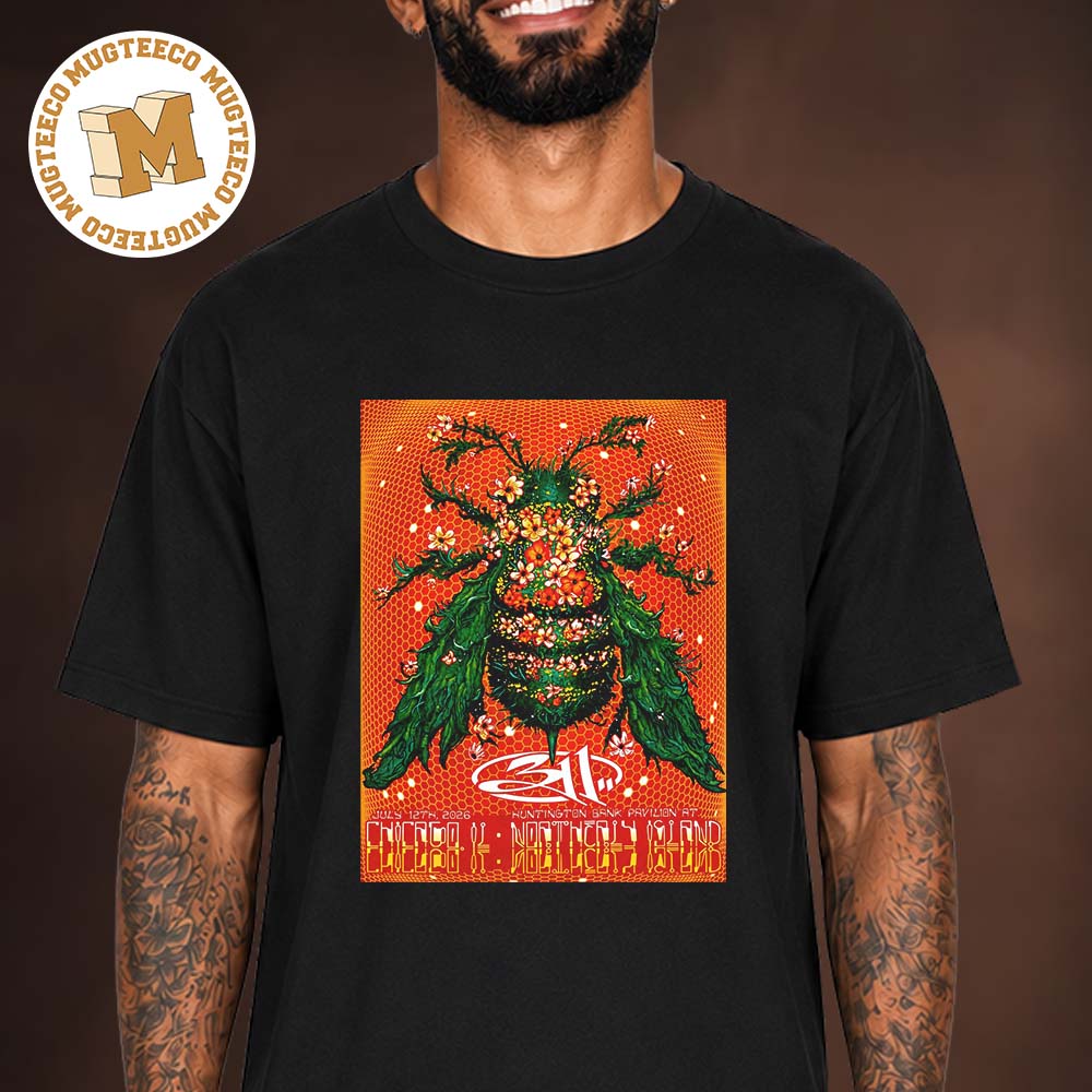 311 Chicago 2026 Event Poster At Huntington Bank Pavilion Northerly Island On July 12 2026 Unisex T Shirt