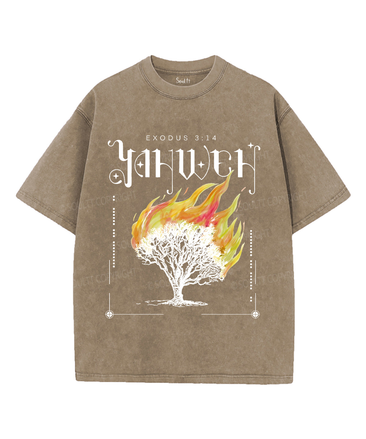 Yahweh Unisex Washed Christian T-shirt Hoodie, Sweatshirt | CiraTrend.com (Image 5)