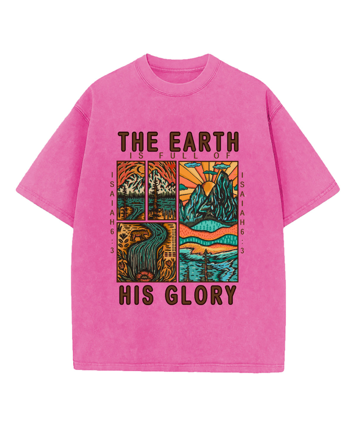 Earth Is Full His Glory Washed Christian Style003 T-Shirts, Hoodie, Sweatshirt
