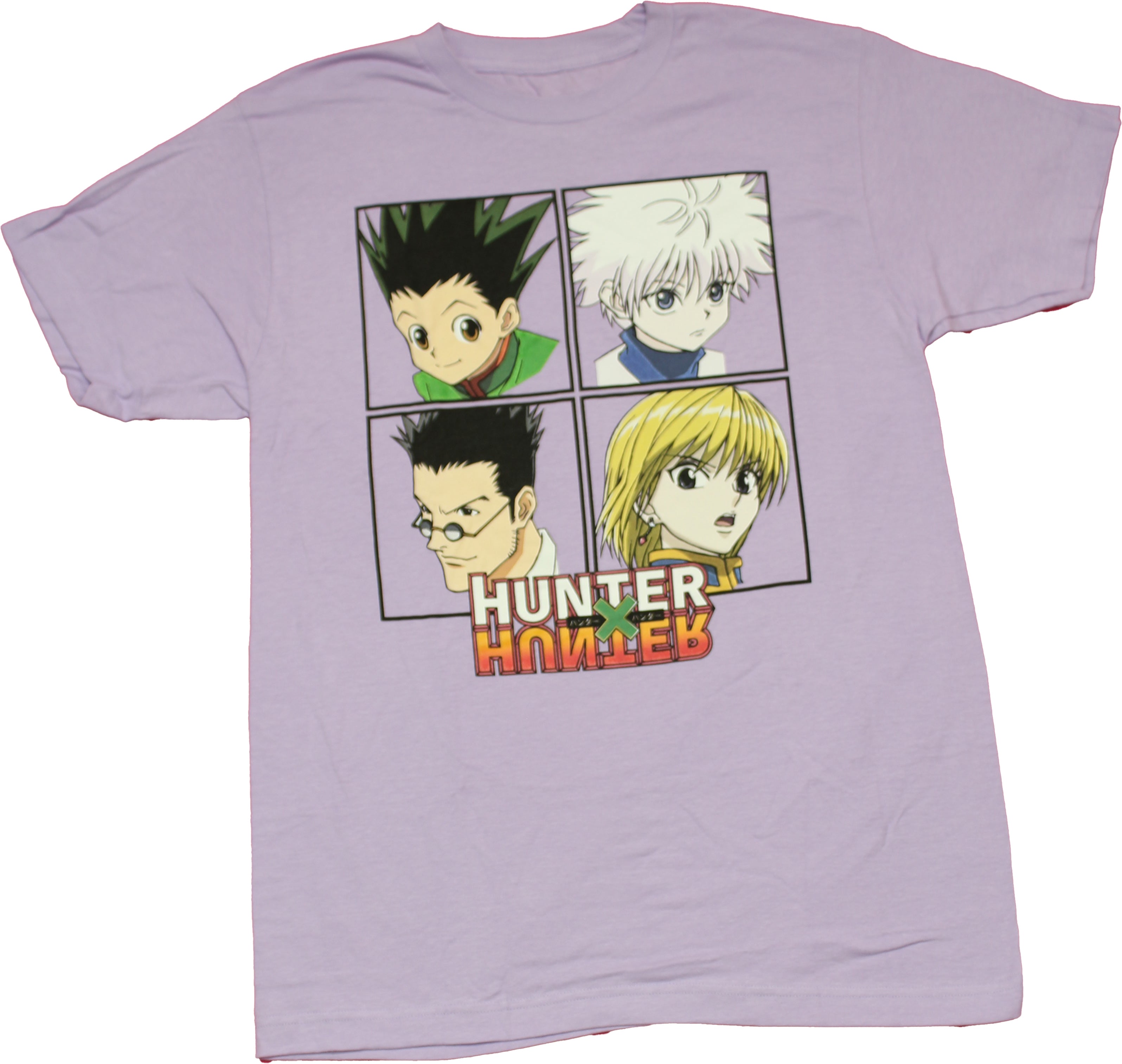 Hunter X Hunter Mens T-shirt -  Four Boxed Characters Over Logo Hoodie, Sweatshirt | CiraTrend.com