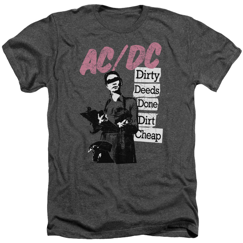 Dirty Deeds Adult Heather 40% Poly T-shirt Hoodie, Sweatshirt | CiraTrend.com