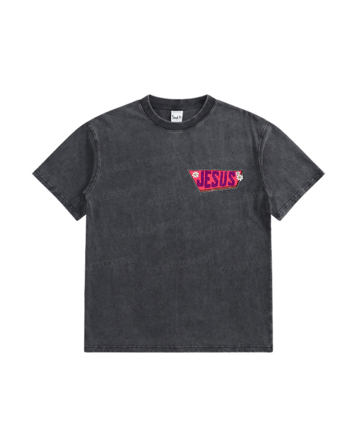 Kids Jesus Is The Way Double Sided Washed Christian T-shirt Hoodie, Sweatshirt | CiraTrend.com (Image 2)