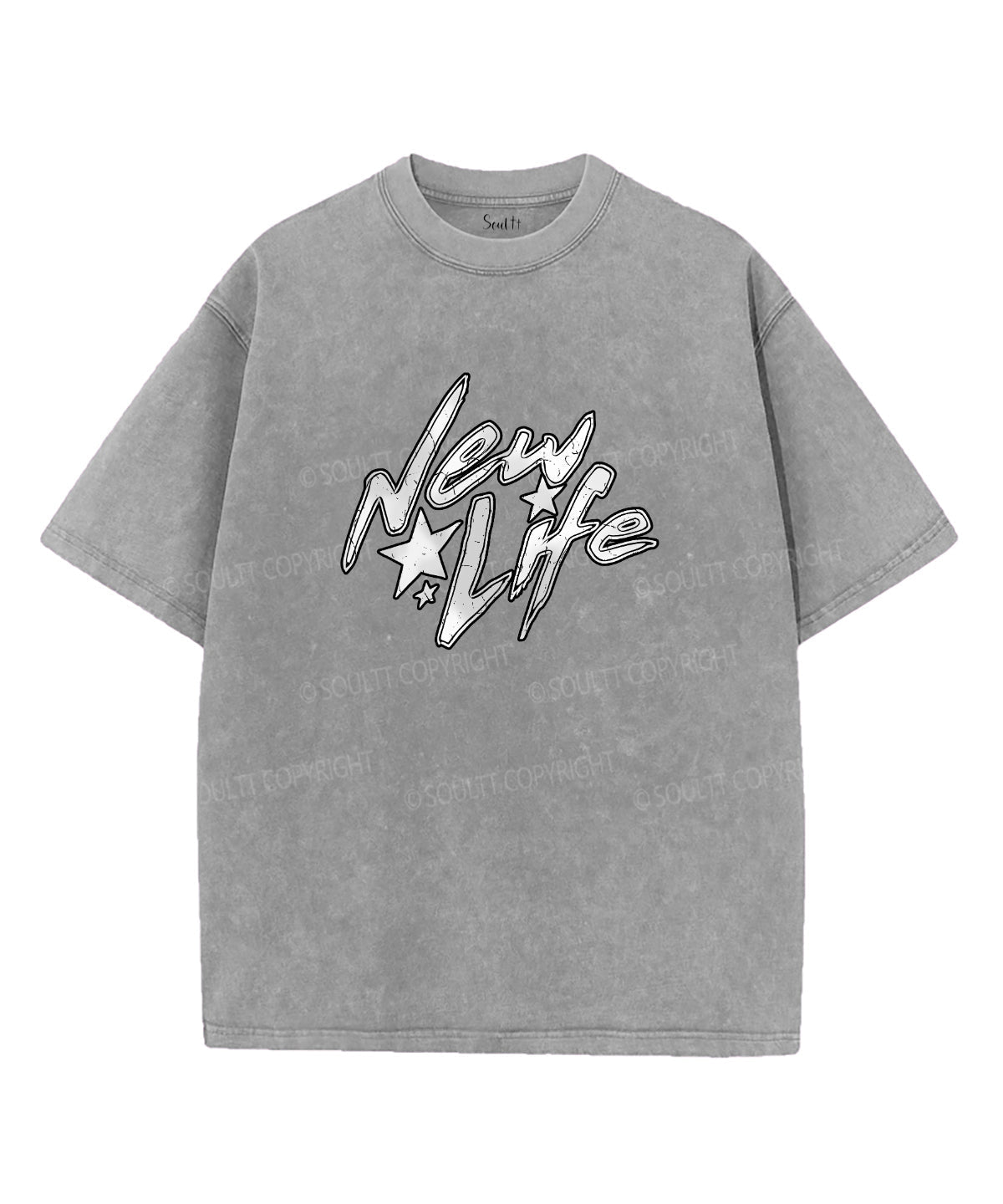 New Life Double Sided Unisex Washed Christian T-shirt Hoodie, Sweatshirt | CiraTrend.com (Image 4)