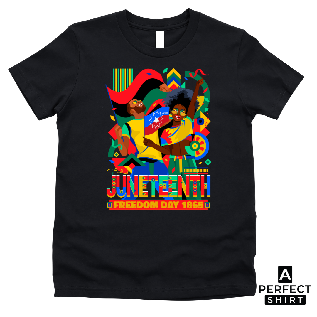 Kids Celebrate Juneteenth, Freedom Day of 1865 Graphic Shirt