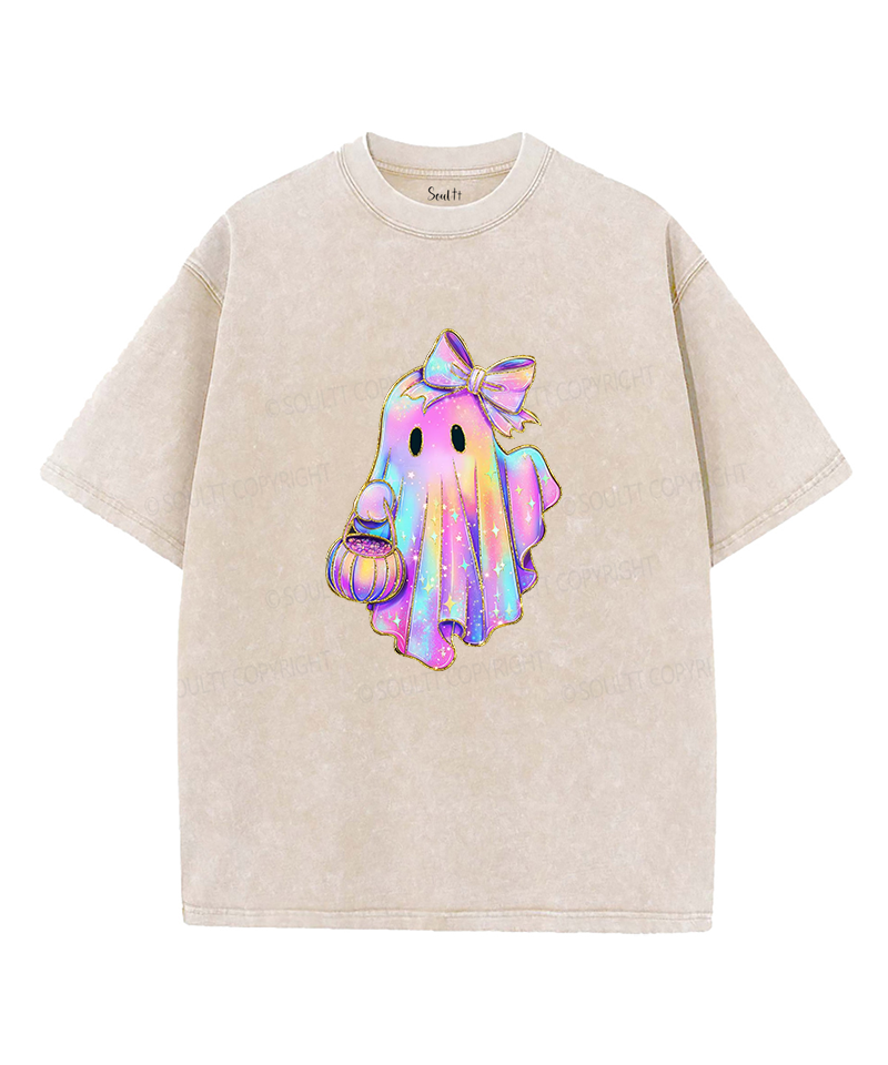 Halloween Holy Ghost Double Sided Unisex Washed Christian T-shirt Style003 Hoodie, Sweatshirt | CiraTrend.com (Image 2)