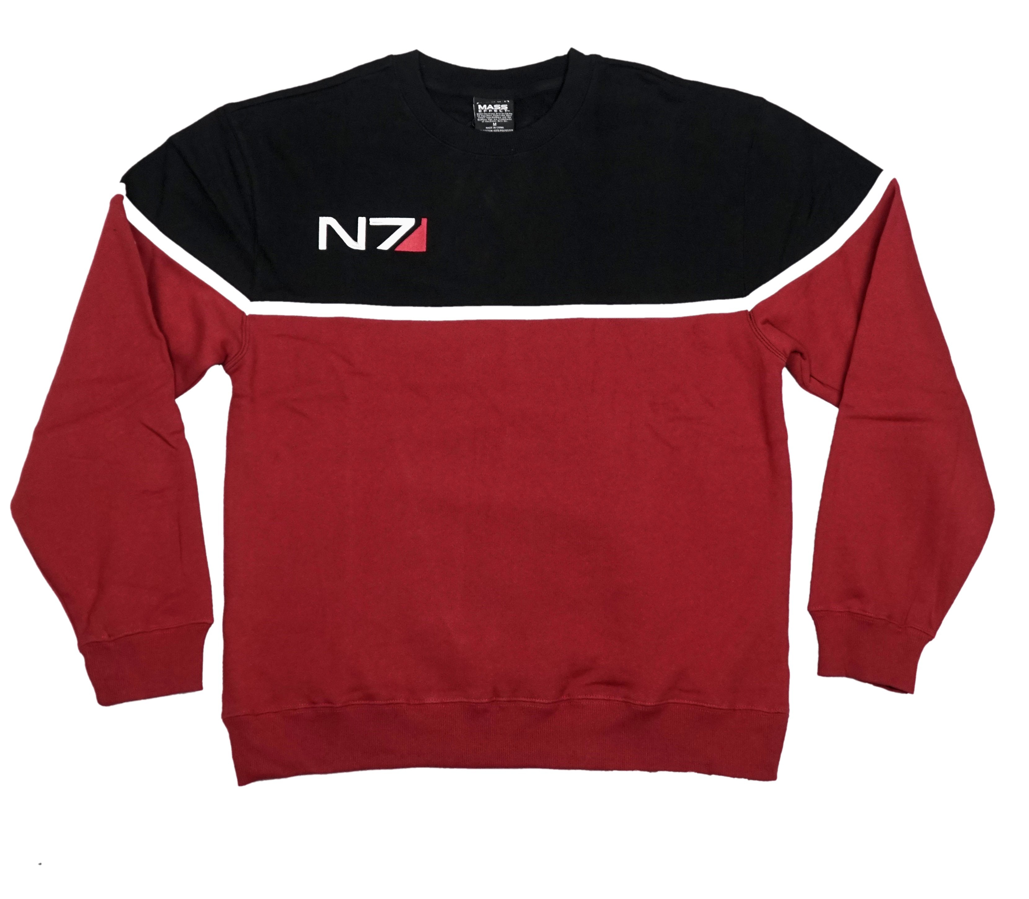 MAss Effect MEns Crewnecksweatshirt - N7 Logo Red Black Design T-Shirts, Hoodie, Sweatshirt | CiraTrend.com