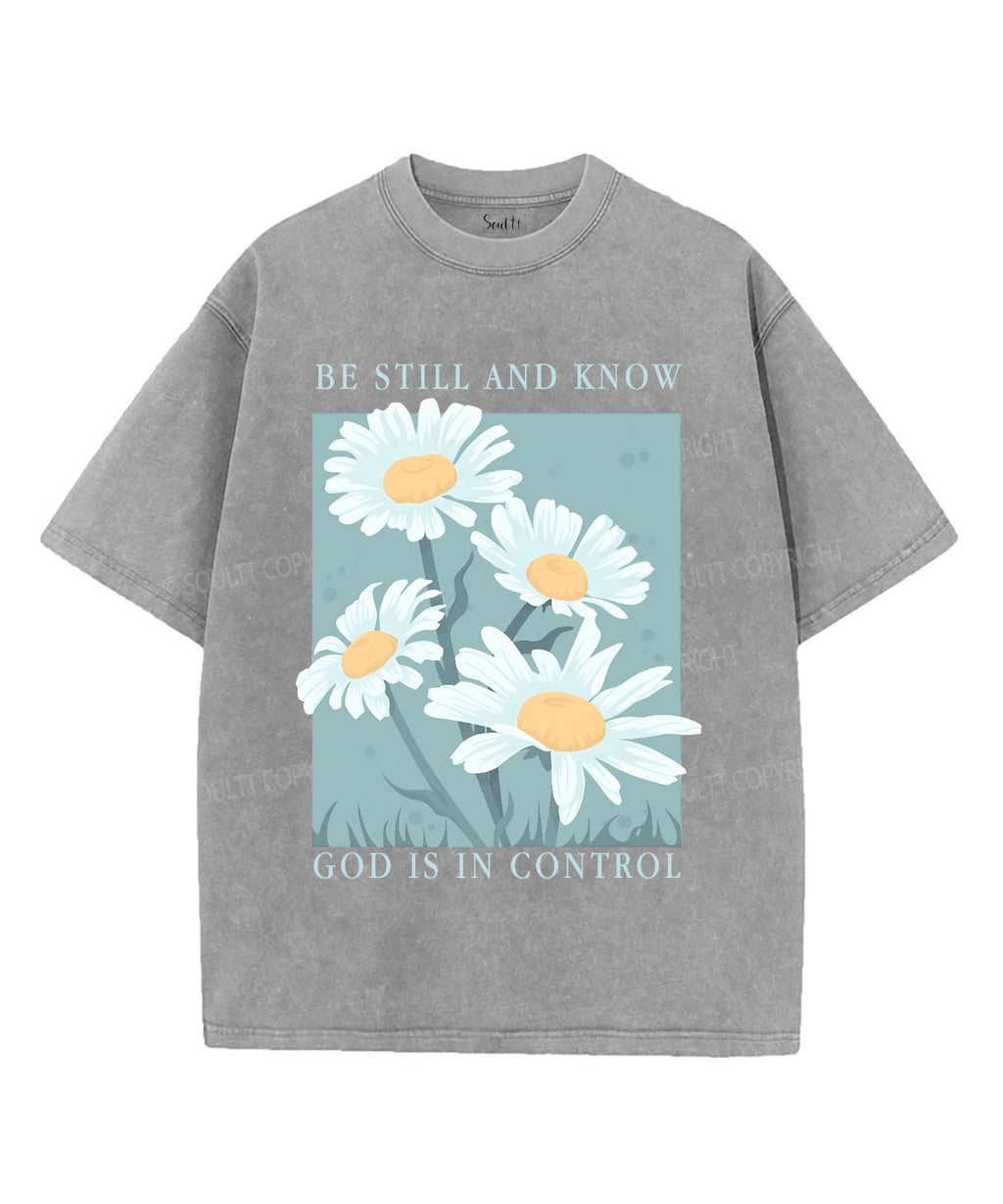 Be Still And Know Unisex Washed Christian T-shirt Style004 Hoodie, Sweatshirt | CiraTrend.com (Image 3)