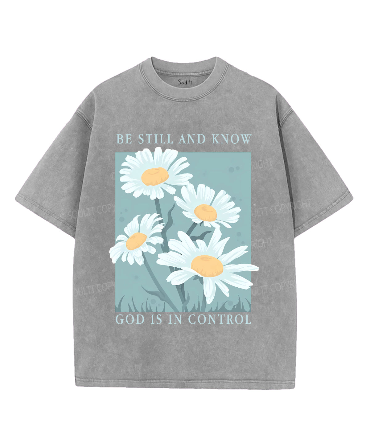 Be Still And Know Unisex Washed Christian T-shirt Style004 Hoodie, Sweatshirt | CiraTrend.com (Image 3)