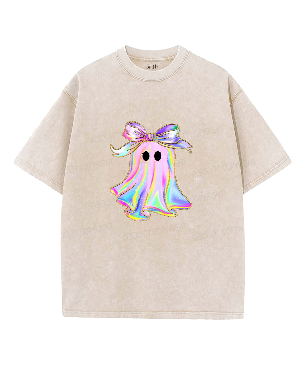 Halloween Holy Ghost Double Sided Unisex Washed Christian T-shirt Style001 Hoodie, Sweatshirt | CiraTrend.com (Image 4)