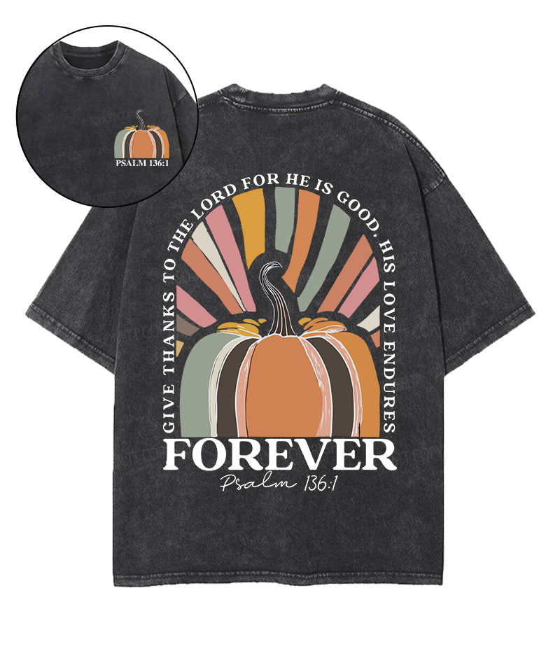 Give Thanks To The Lord Washed Christian T-shirt Hoodie, Sweatshirt | CiraTrend.com (Image 1)