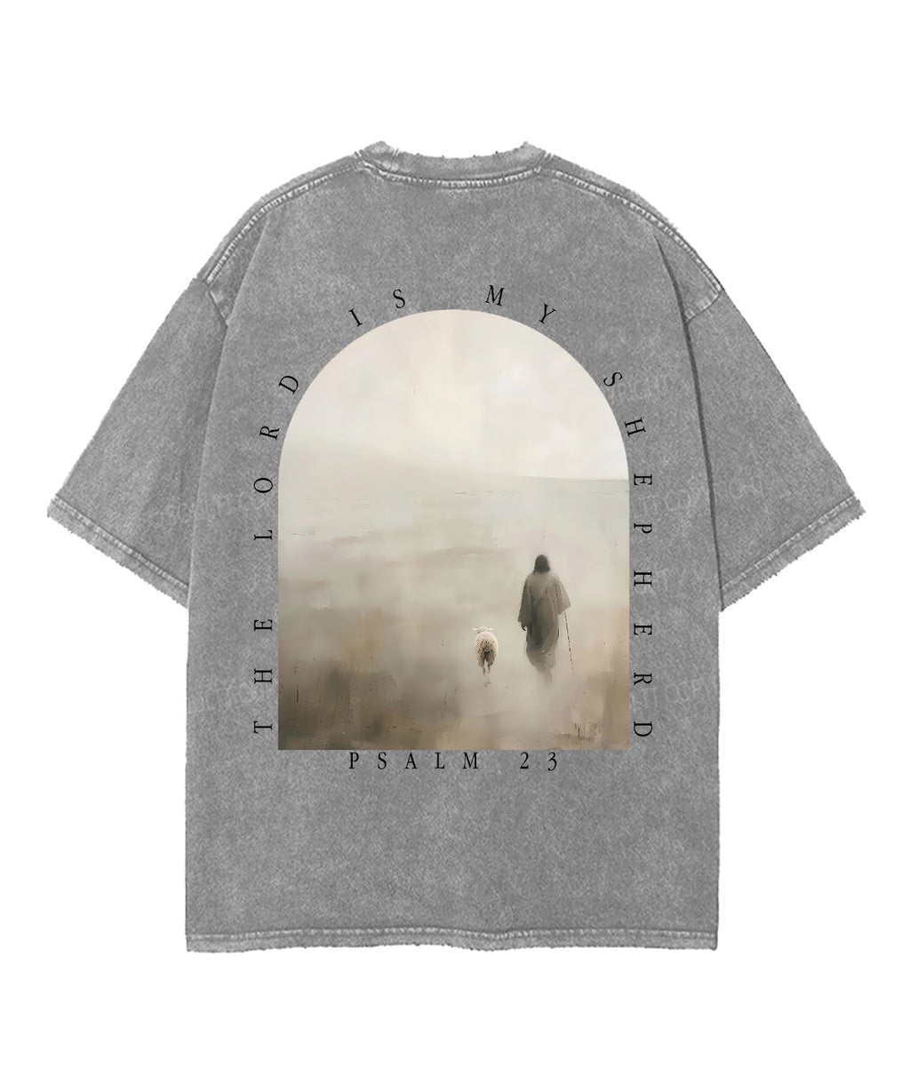 The Lord Is My Shepherd Double Sided Unisex Washed Christian T-shirt Style006 Hoodie, Sweatshirt | CiraTrend.com (Image 5)