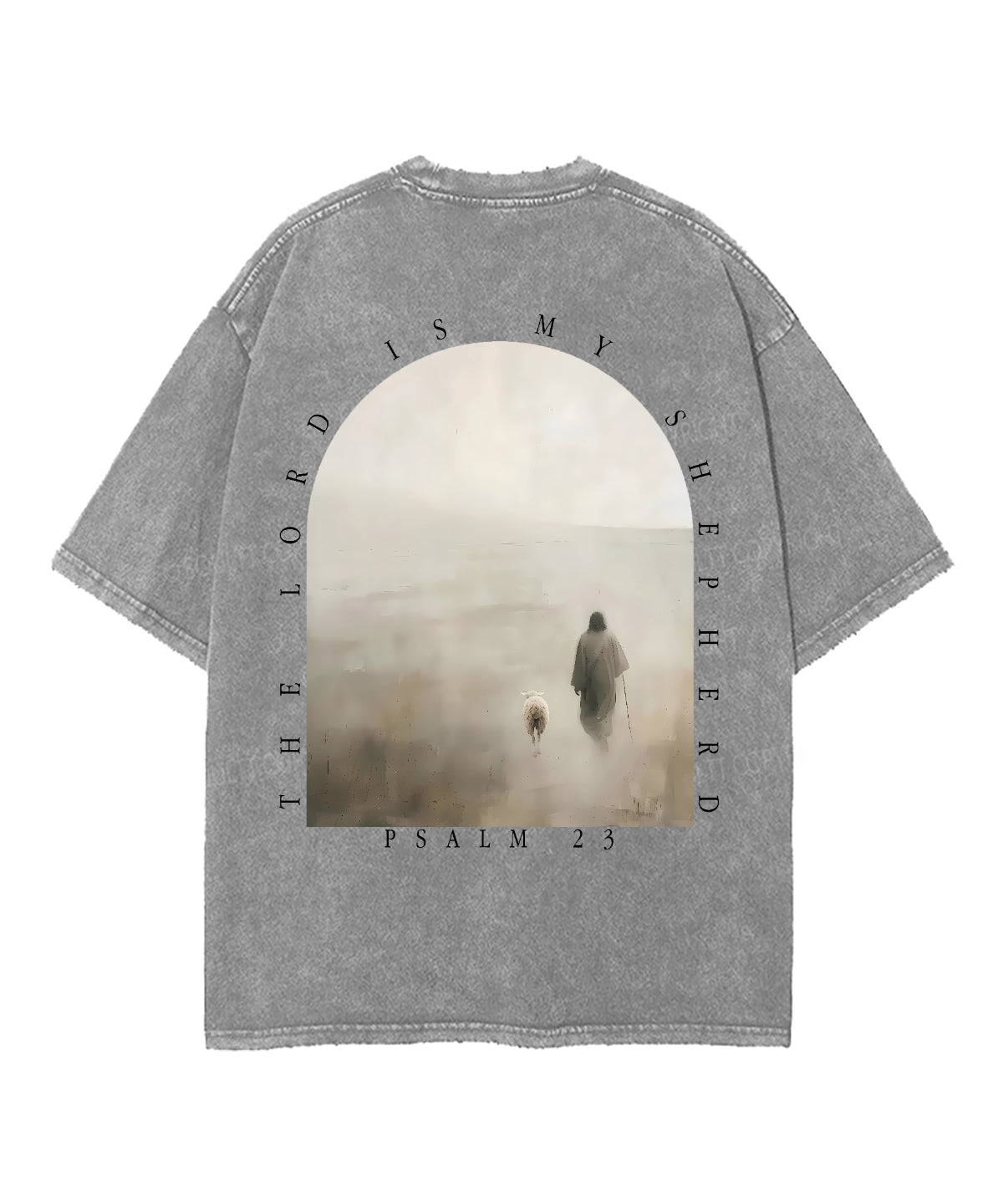 The Lord Is My Shepherd Double Sided Unisex Washed Christian T-shirt Style006 Hoodie, Sweatshirt | CiraTrend.com (Image 5)