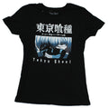Tokyo Ghoul Juniors Blue Toned Ghoul Face Kanji Logo T-Shirts, Hoodie, Sweatshirt