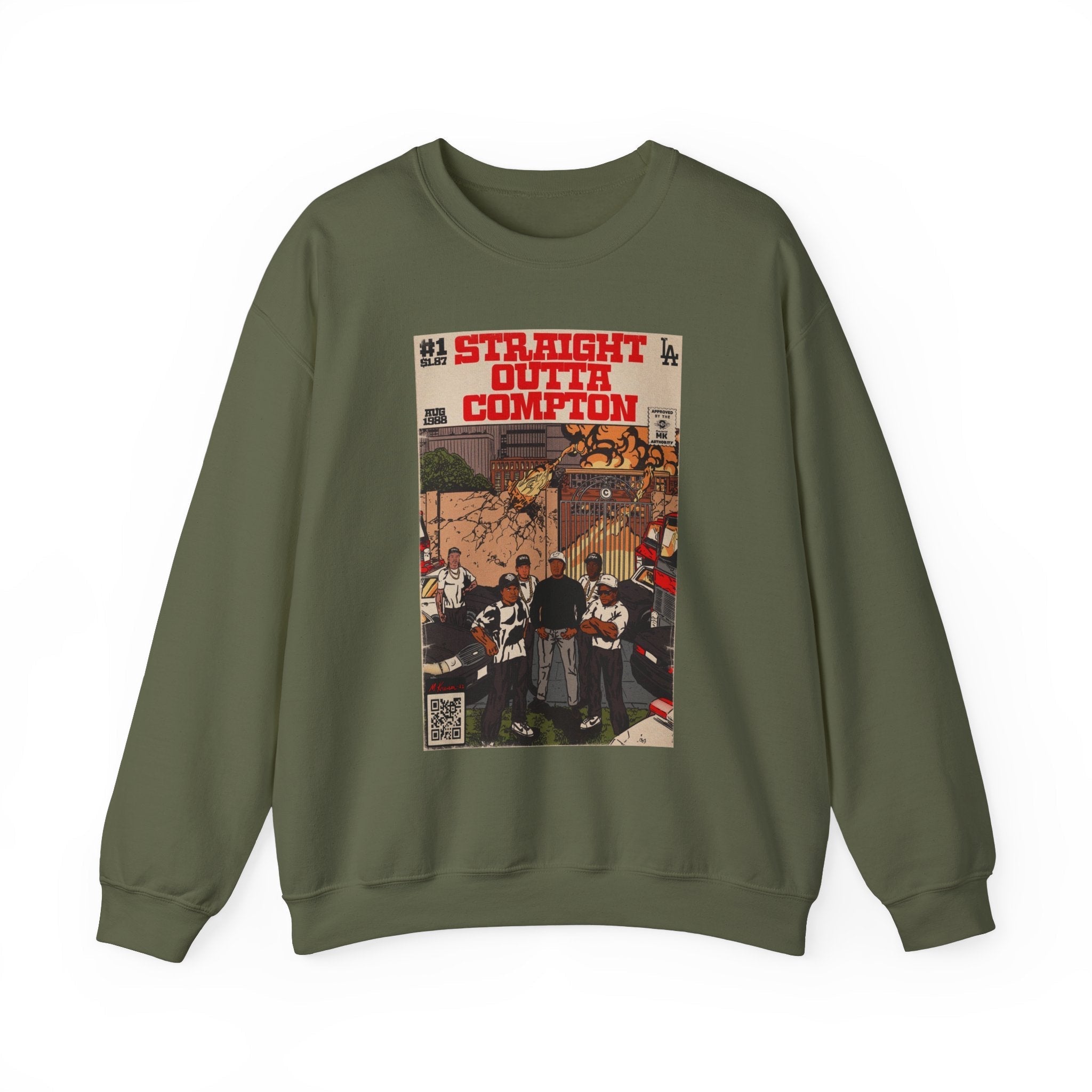 Straight Outta Compton - Unisex Heavy BlendÃ¢â€žÂ¢ Crewneck Sweatshirt T-Shirts, Hoodie | CiraTrend.com (Image 3)