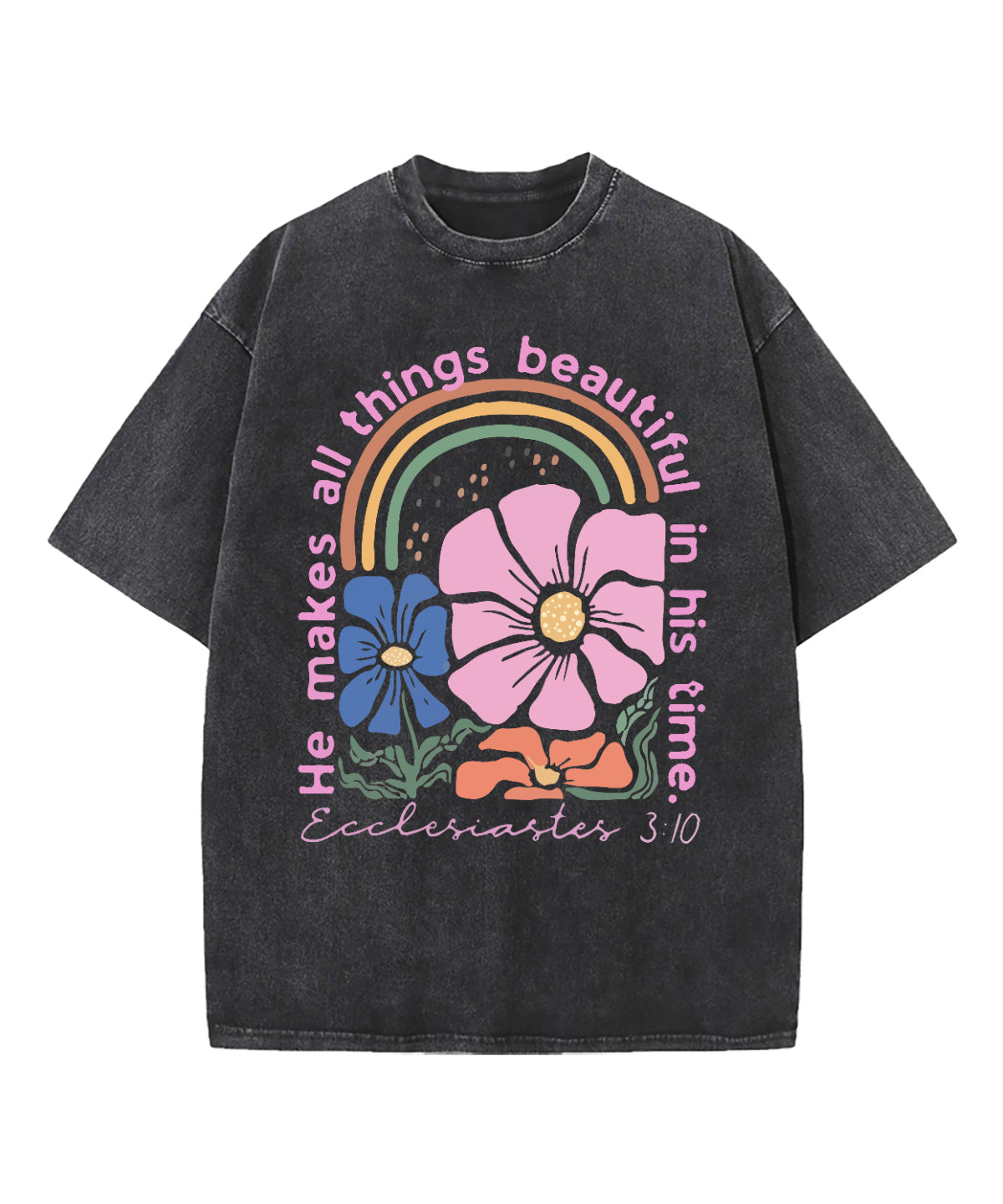 He Makes All Things Beautifyl Washed Christian T-Shirts, Hoodie, Sweatshirt