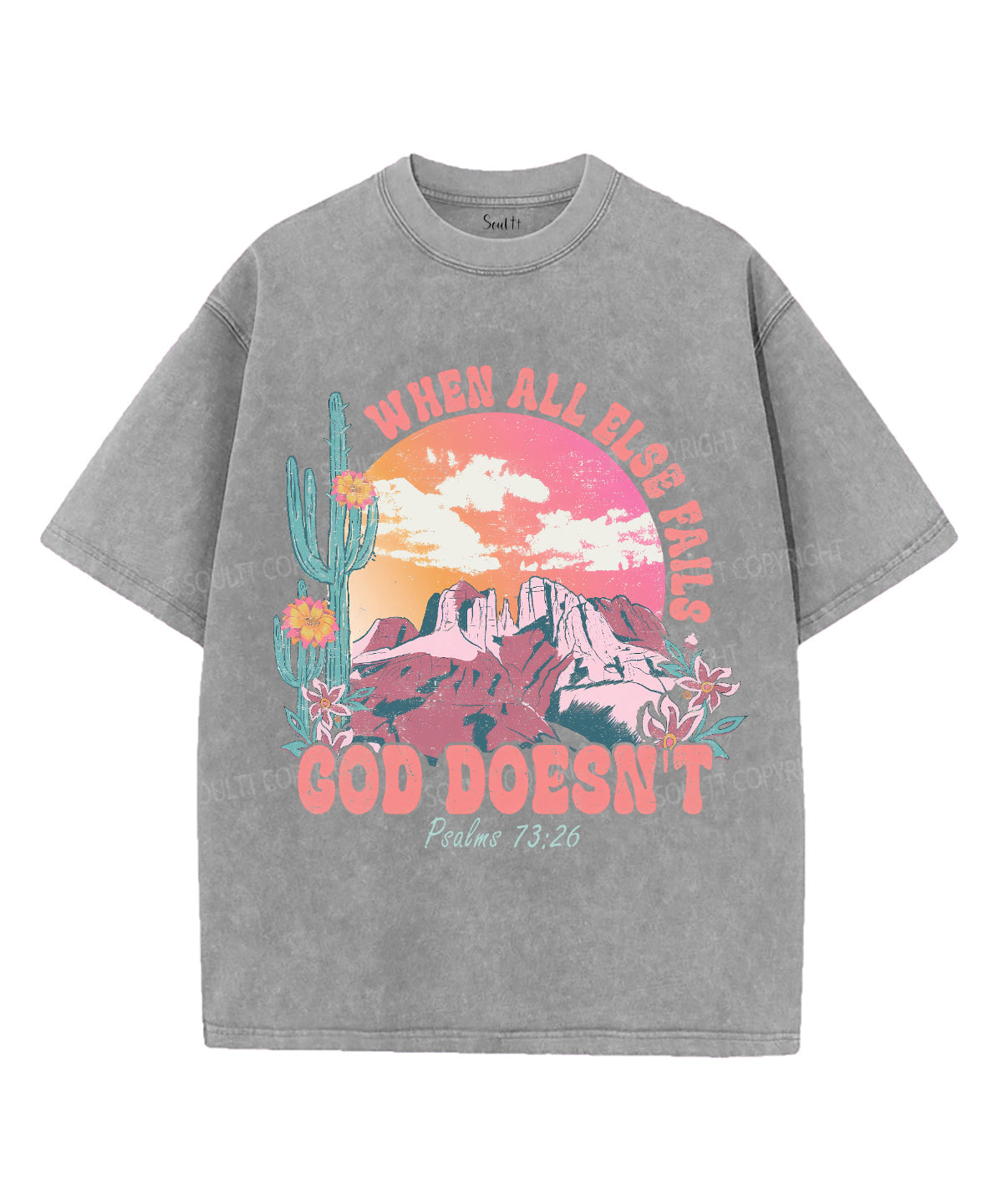 When All Else Fails Unisex Washed Christian T-shirt Hoodie, Sweatshirt | CiraTrend.com (Image 3)