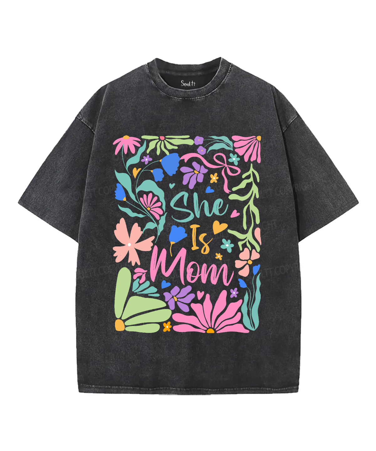 She Is Mom Unisex Washed Christian T-shirt Hoodie, Sweatshirt | CiraTrend.com (Image 1)