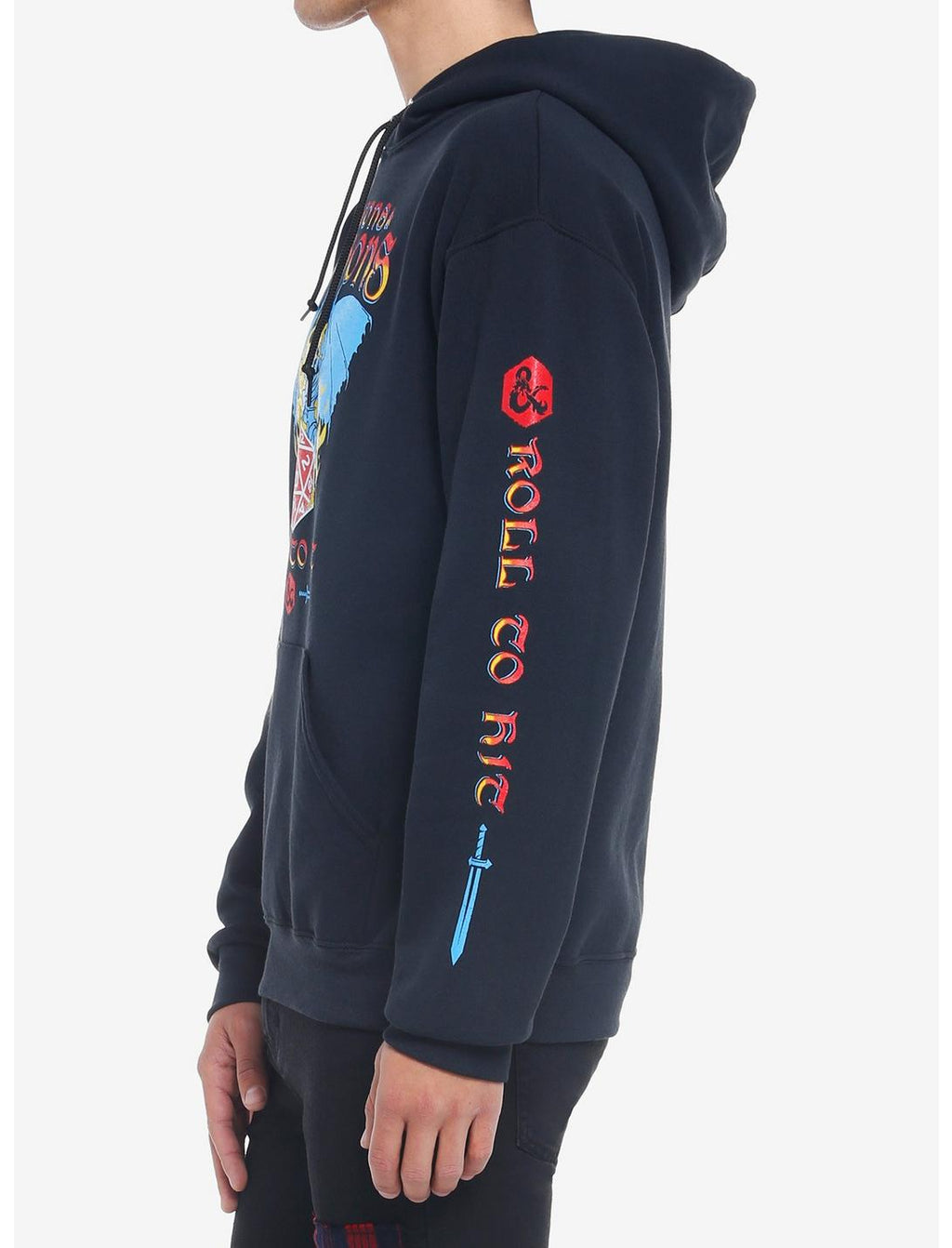 Black Dungeons and Dragons D&D Table Top Gaming- Roll To Hit Hoodie T-Shirts, Sweatshirt | CiraTrend.com (Image 3)