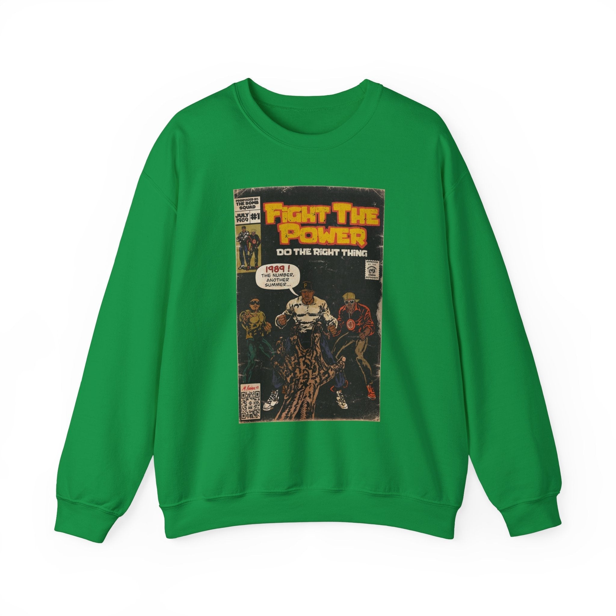 Fight The Power -  Unisex Heavy BlendÃ¢â€žÂ¢ Crewneck Sweatshirt T-Shirts, Hoodie | CiraTrend.com (Image 4)