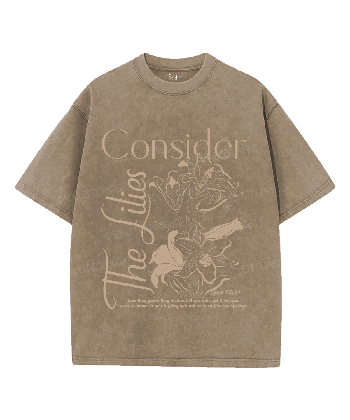 Consider Lilies Washed Christian T-Shirts, Hoodie, Sweatshirt