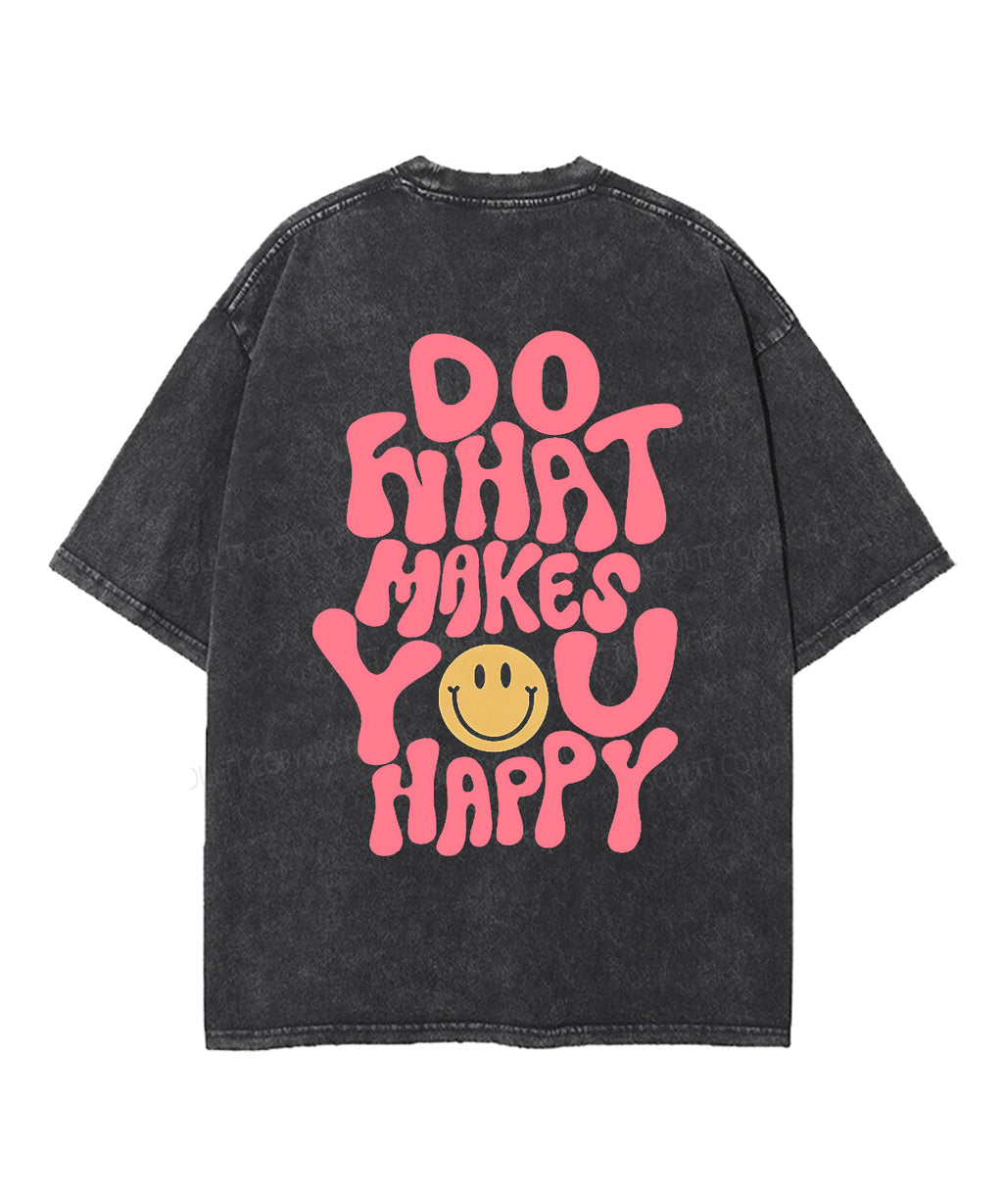 Makes You Happy Double Sided Unisex Washed Christian T-shirt Hoodie, Sweatshirt | CiraTrend.com (Image 4)