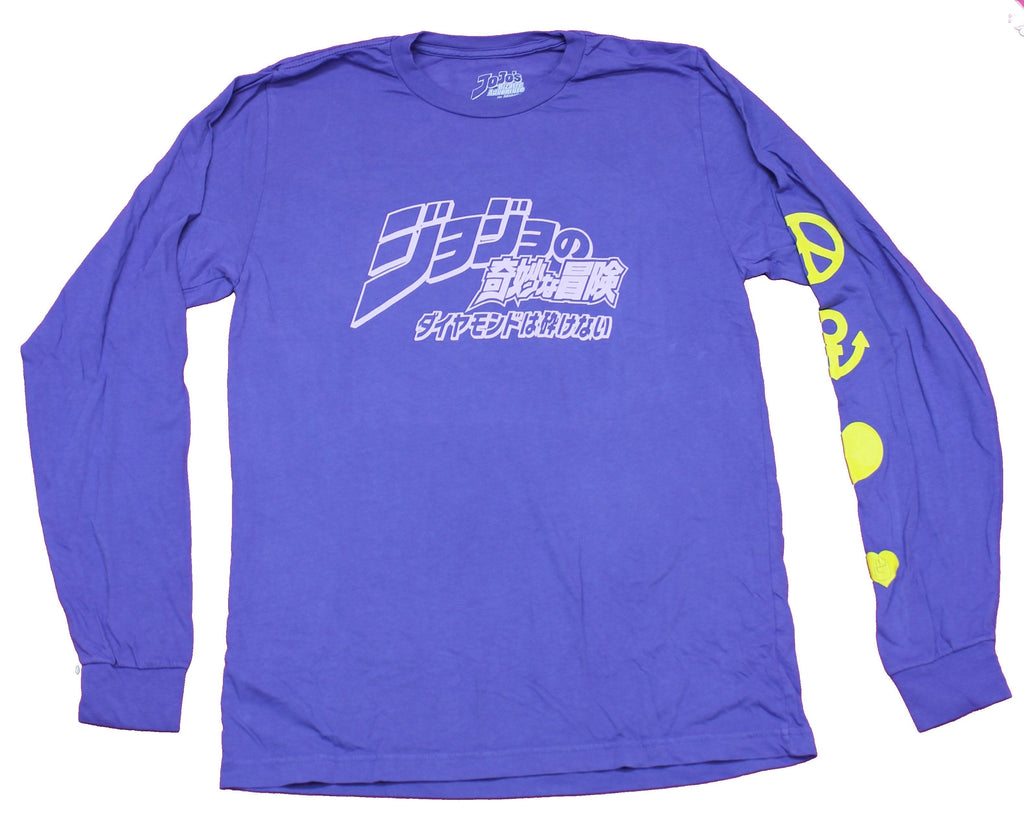 Jojo's Bizarre Adventure Mens Long Sleeve  T-Shirt -  Kanji Front Poses Back Hoodie, Sweatshirt | CiraTrend.com (Image 1)