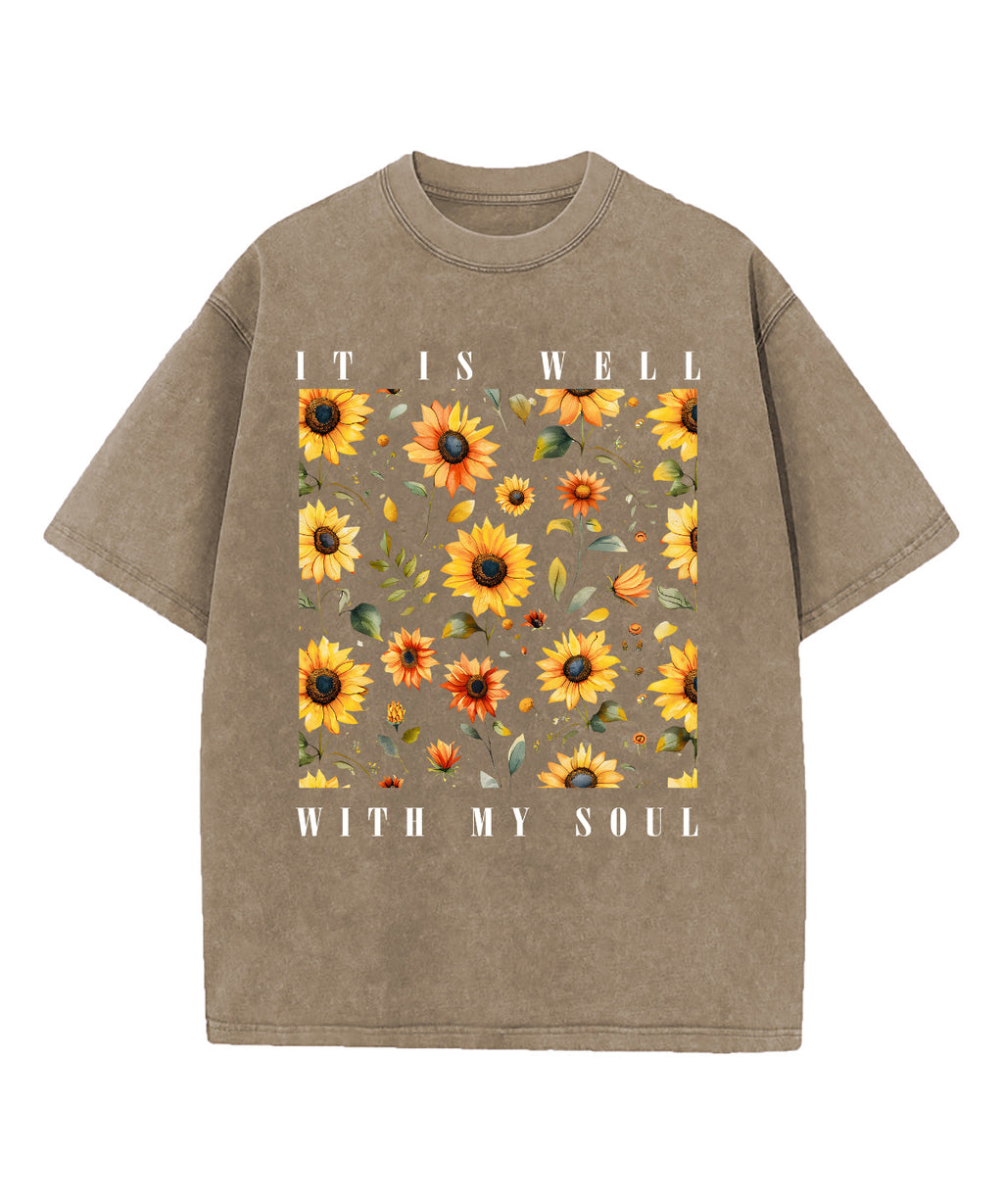 It Is Well With My Soul Washed Christian T-shirt Style003 Hoodie, Sweatshirt | CiraTrend.com (Image 5)
