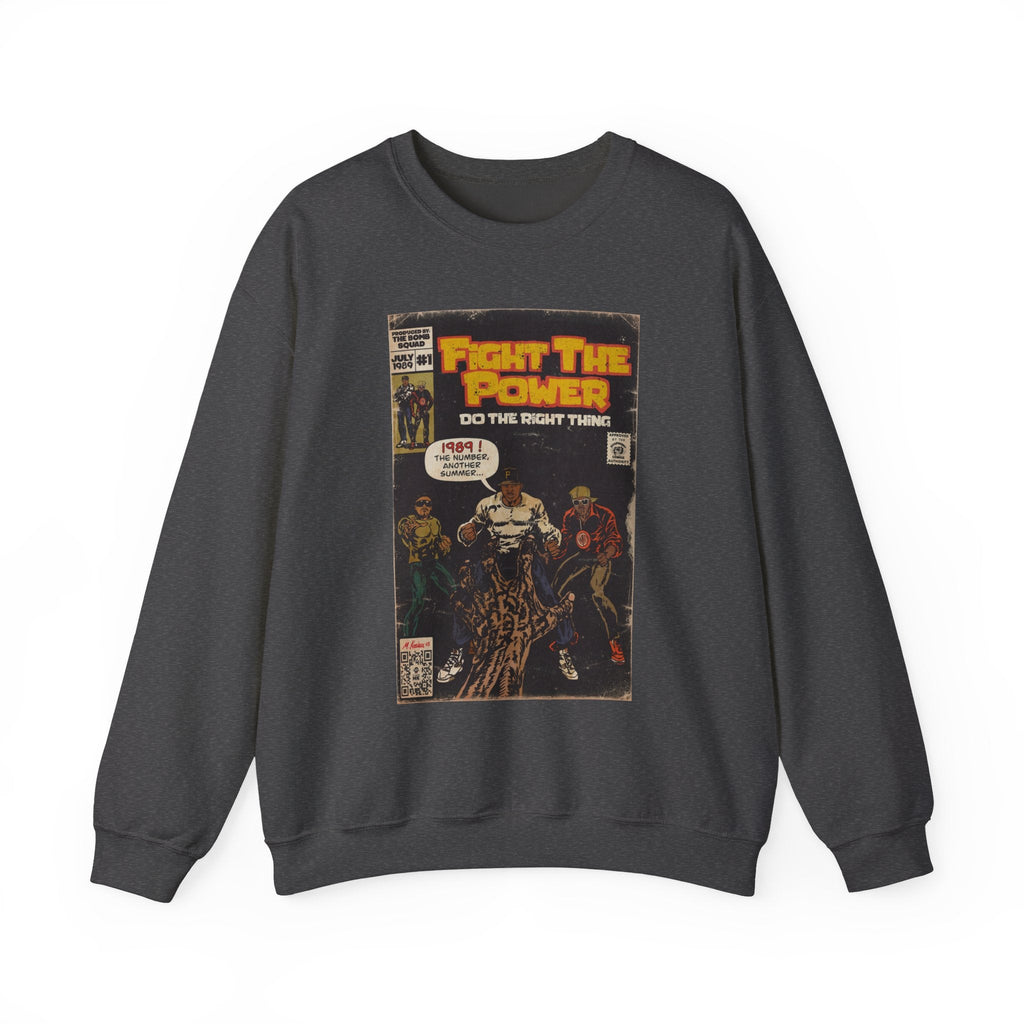 Fight The Power -  Unisex Heavy BlendÃ¢â€žÂ¢ Crewneck Sweatshirt T-Shirts, Hoodie | CiraTrend.com (Image 3)