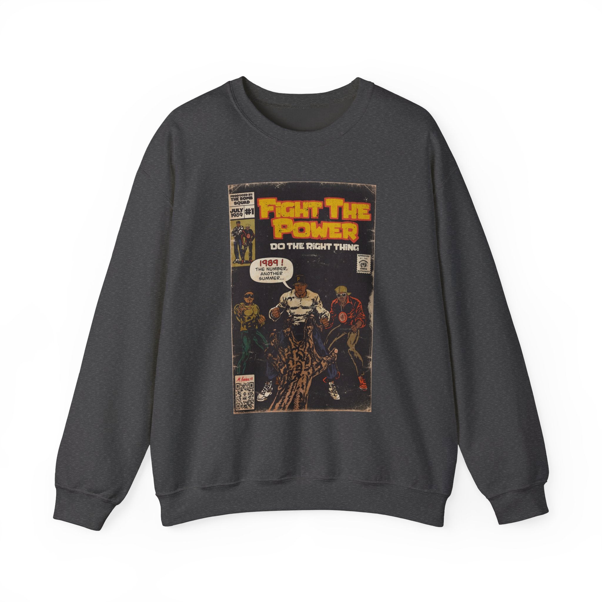 Fight The Power -  Unisex Heavy BlendÃ¢â€žÂ¢ Crewneck Sweatshirt T-Shirts, Hoodie | CiraTrend.com (Image 3)