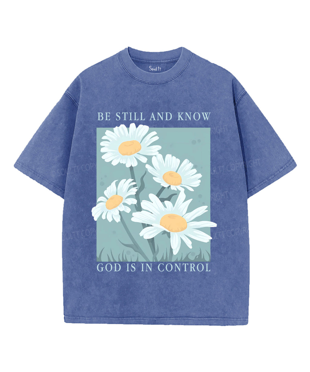 Be Still And Know Unisex Washed Christian T-shirt Style004 Hoodie, Sweatshirt | CiraTrend.com (Image 4)