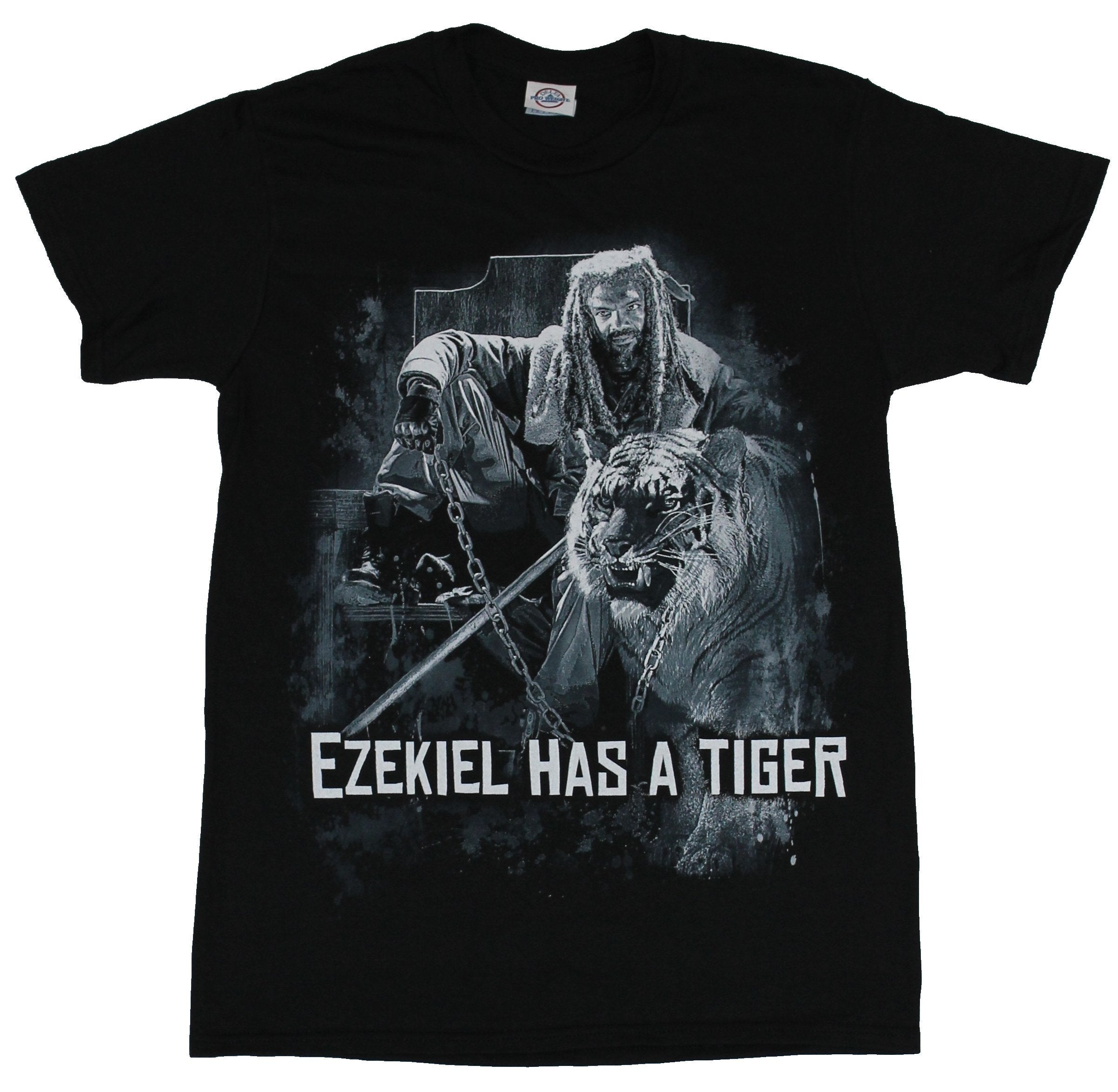 The Walking Dead Mens T-Shirt -  Ezekiel Has A Tiger Seated Image Hoodie, Sweatshirt | CiraTrend.com