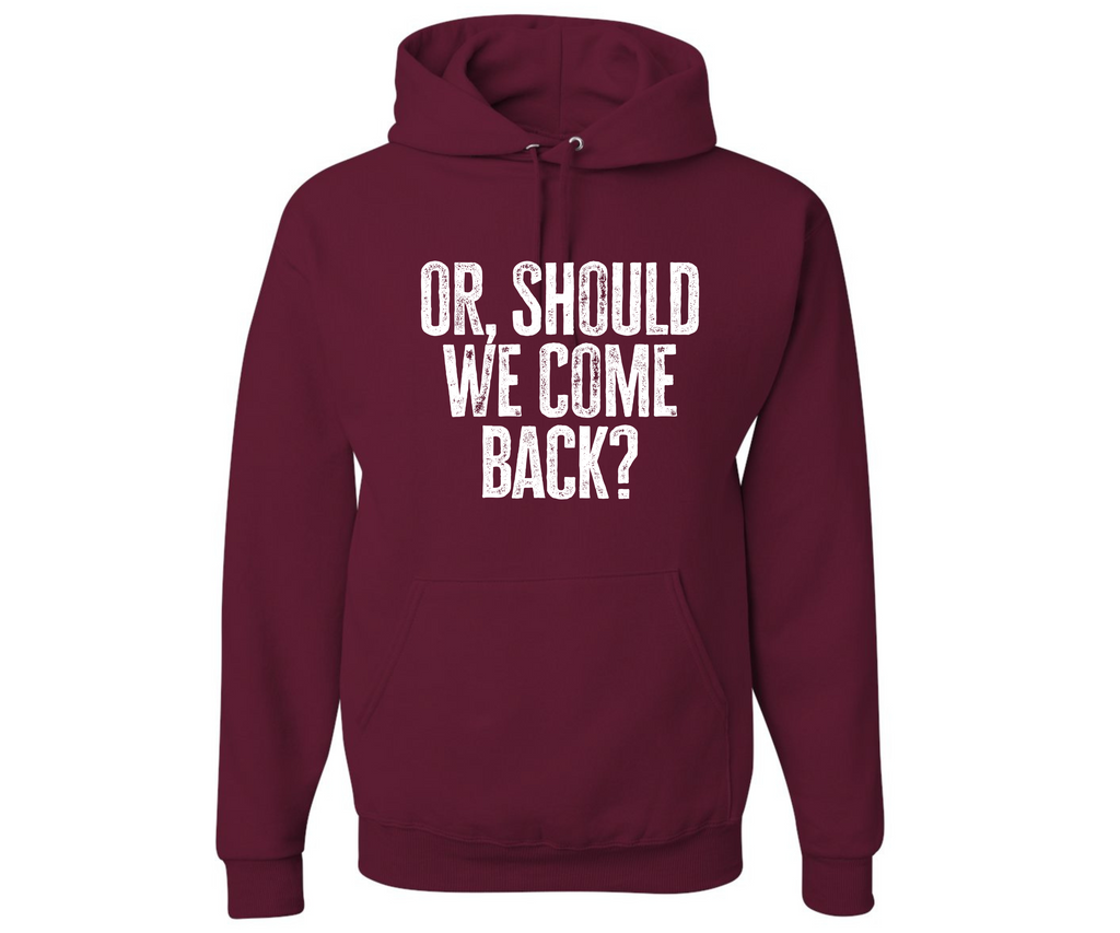 Or Should We Come Back Family Matching  Hooded Sweatshirt T-Shirts, Hoodie | CiraTrend.com (Image 2)