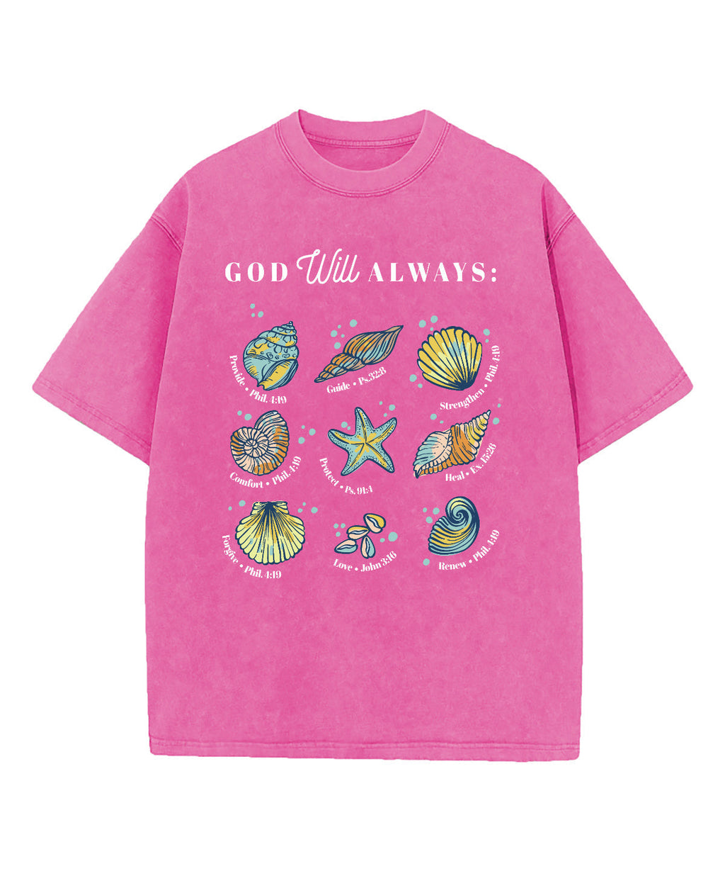 God Will Always Washed Christian T-shirt Hoodie, Sweatshirt | CiraTrend.com (Image 3)